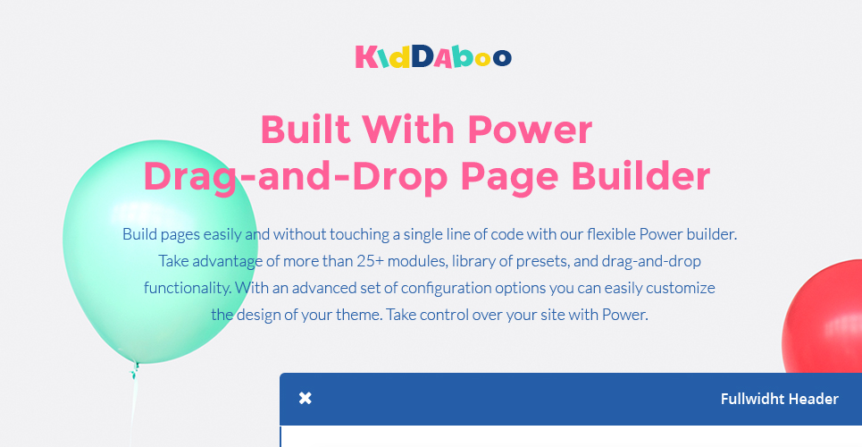 kid parties services адаптивная тема wordpress