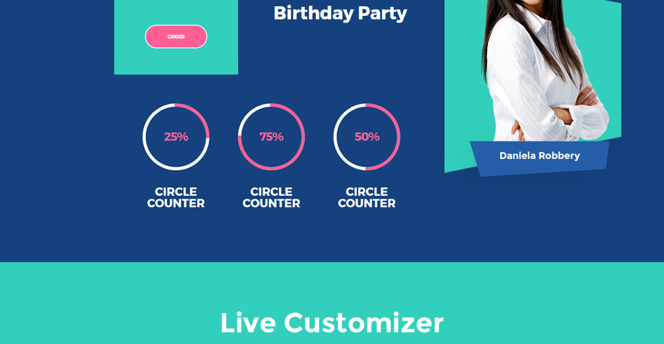kid parties services адаптивная тема wordpress