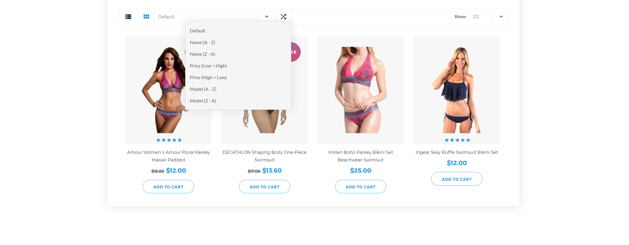 мода отзывчивый шаблон opencart