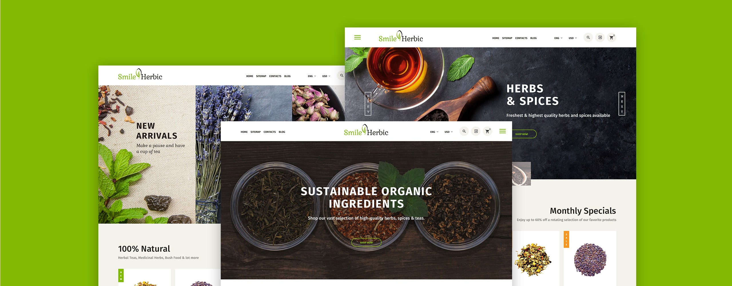 smileherbic prestashop тема