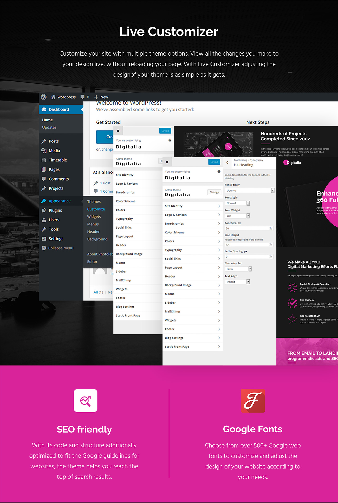 цифровое агентство wordpress тема