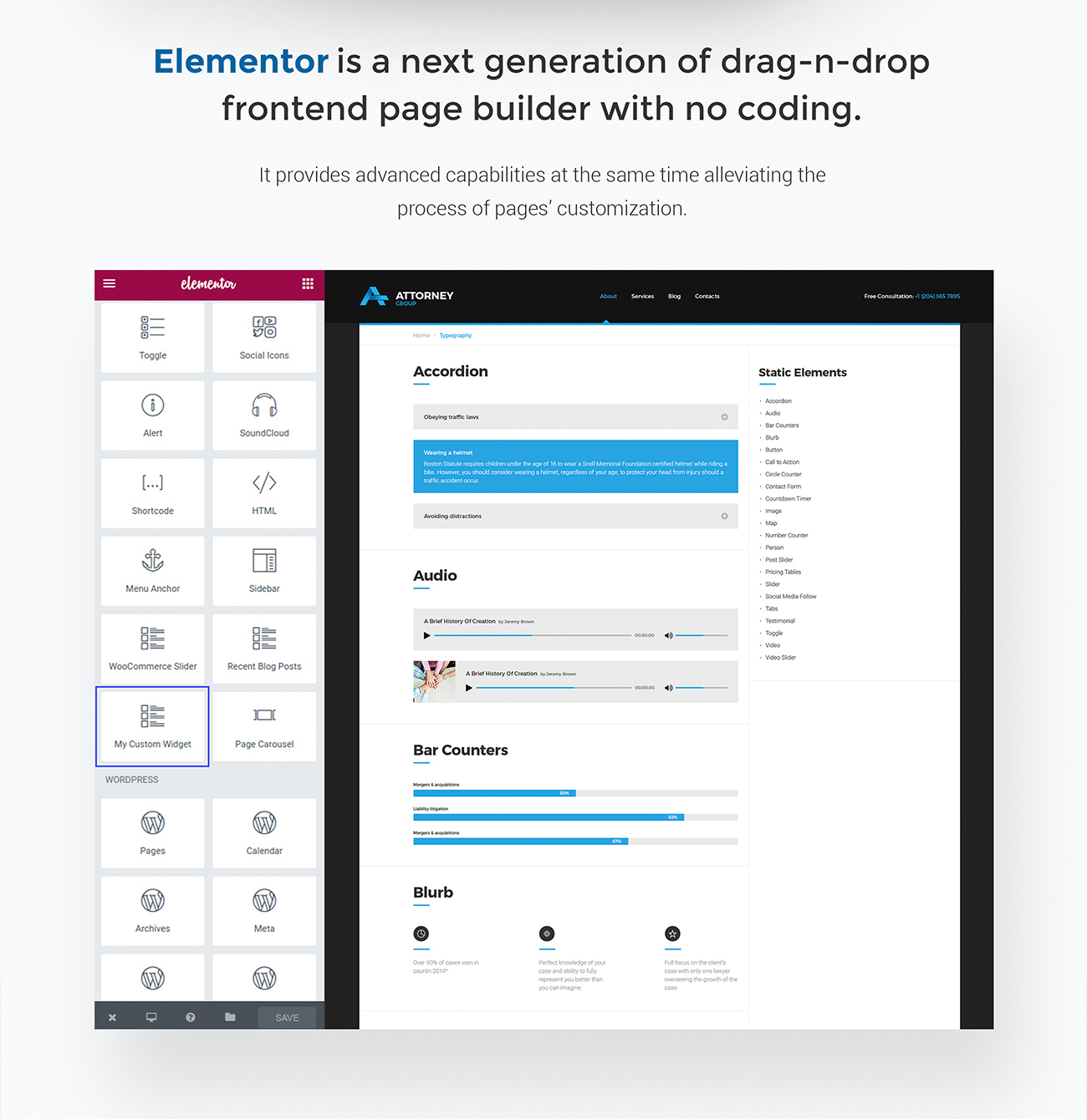 юридическая фирма wordpress тема