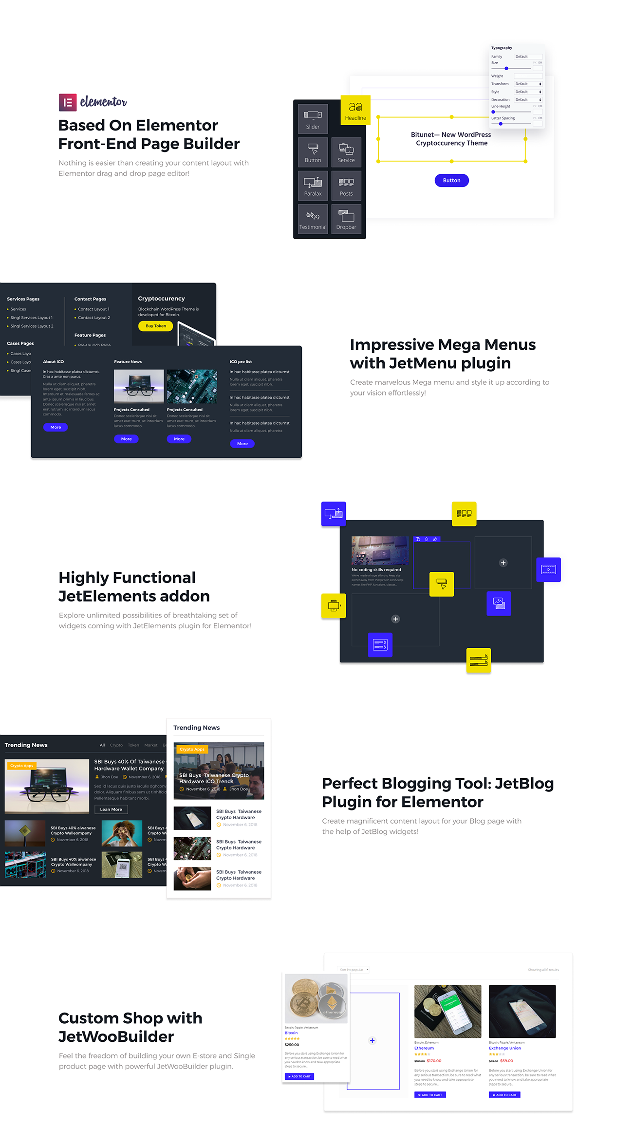 криптовалюта wordpress elementor theme тема wordpress