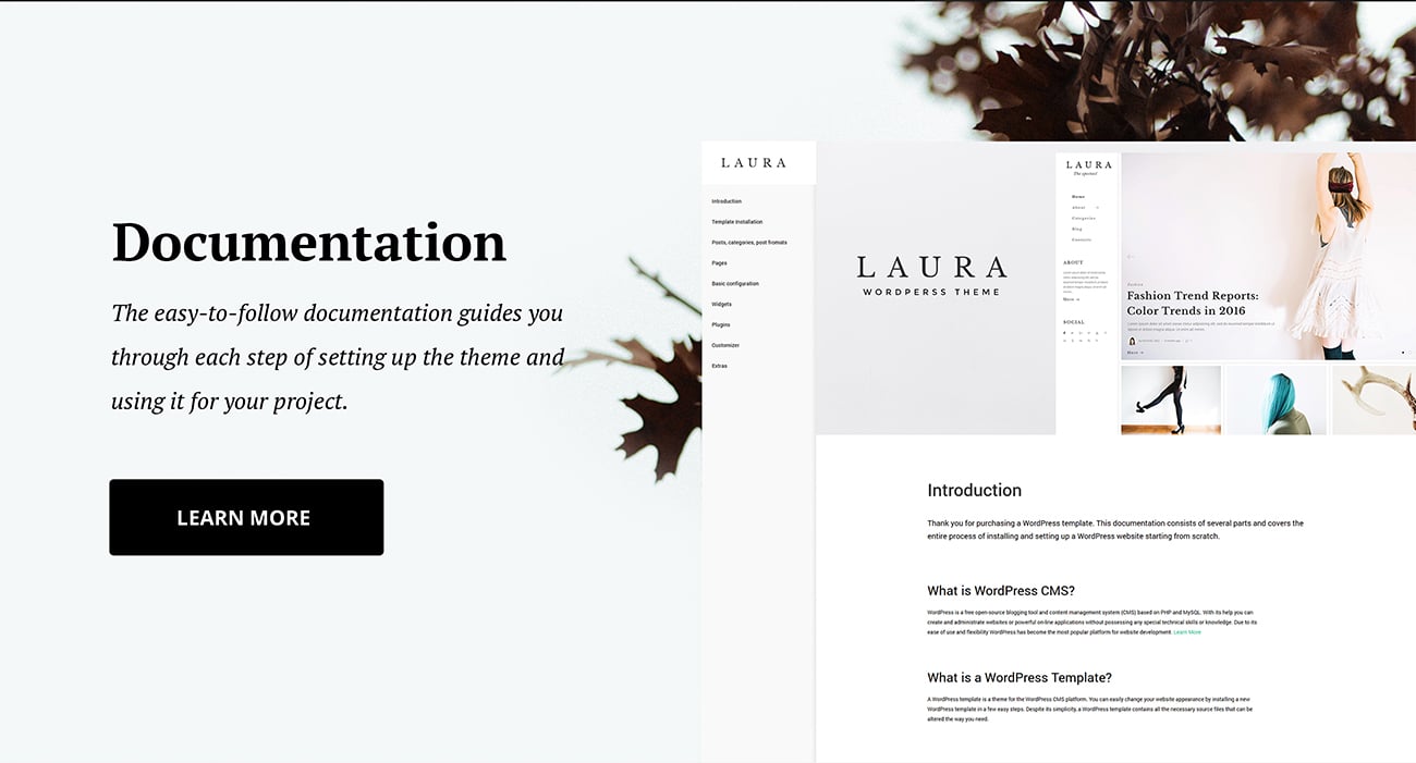 laura women fashion blog wordpress тема