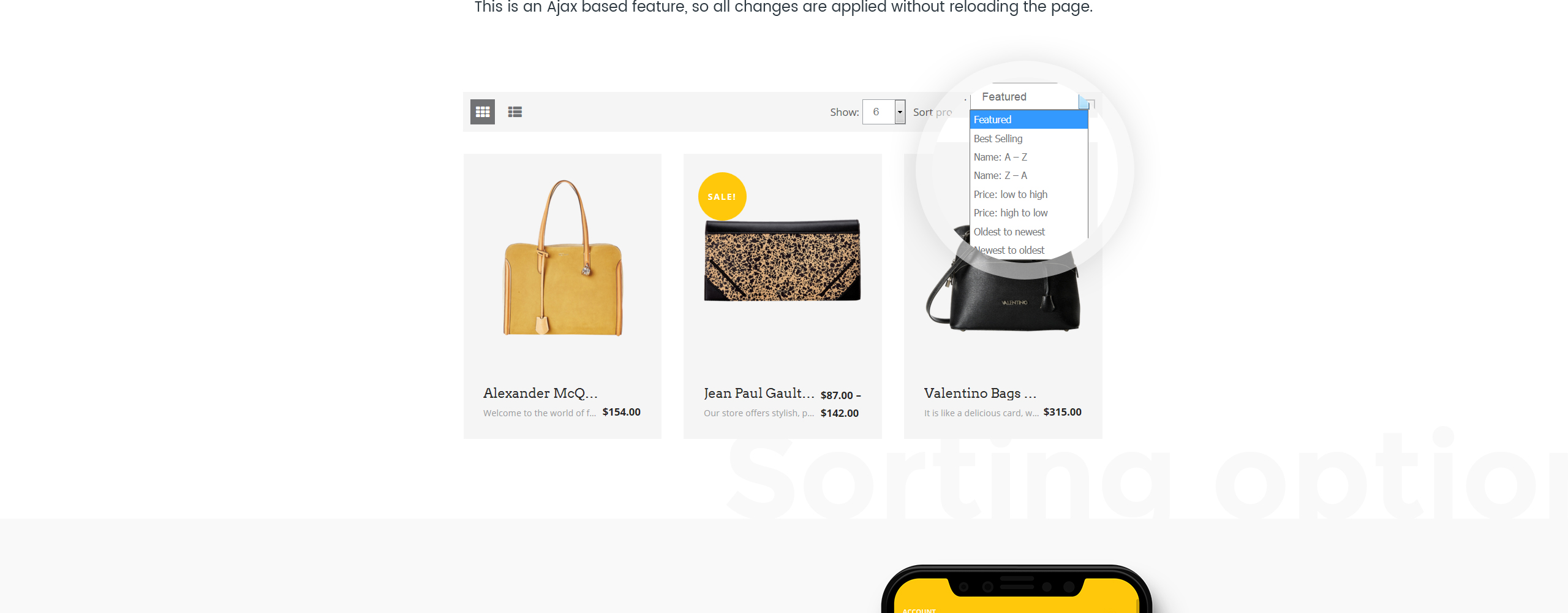 сумочка отзывчивая тема shopify