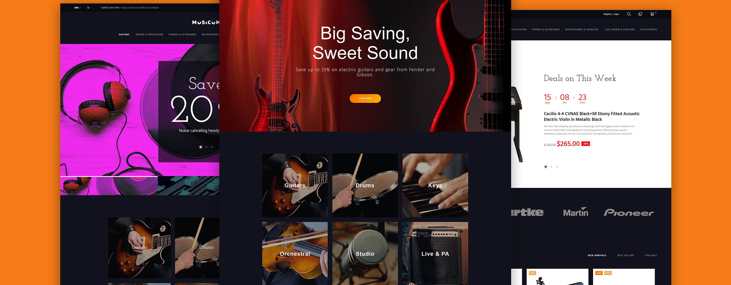 musicum prestashop тема