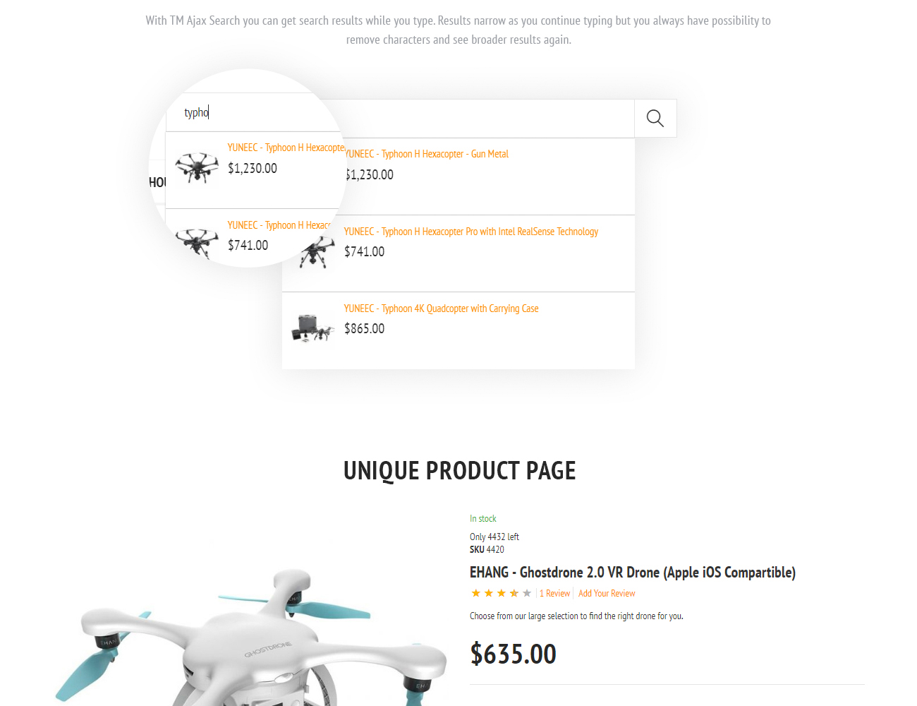 дроны магазин magento тема