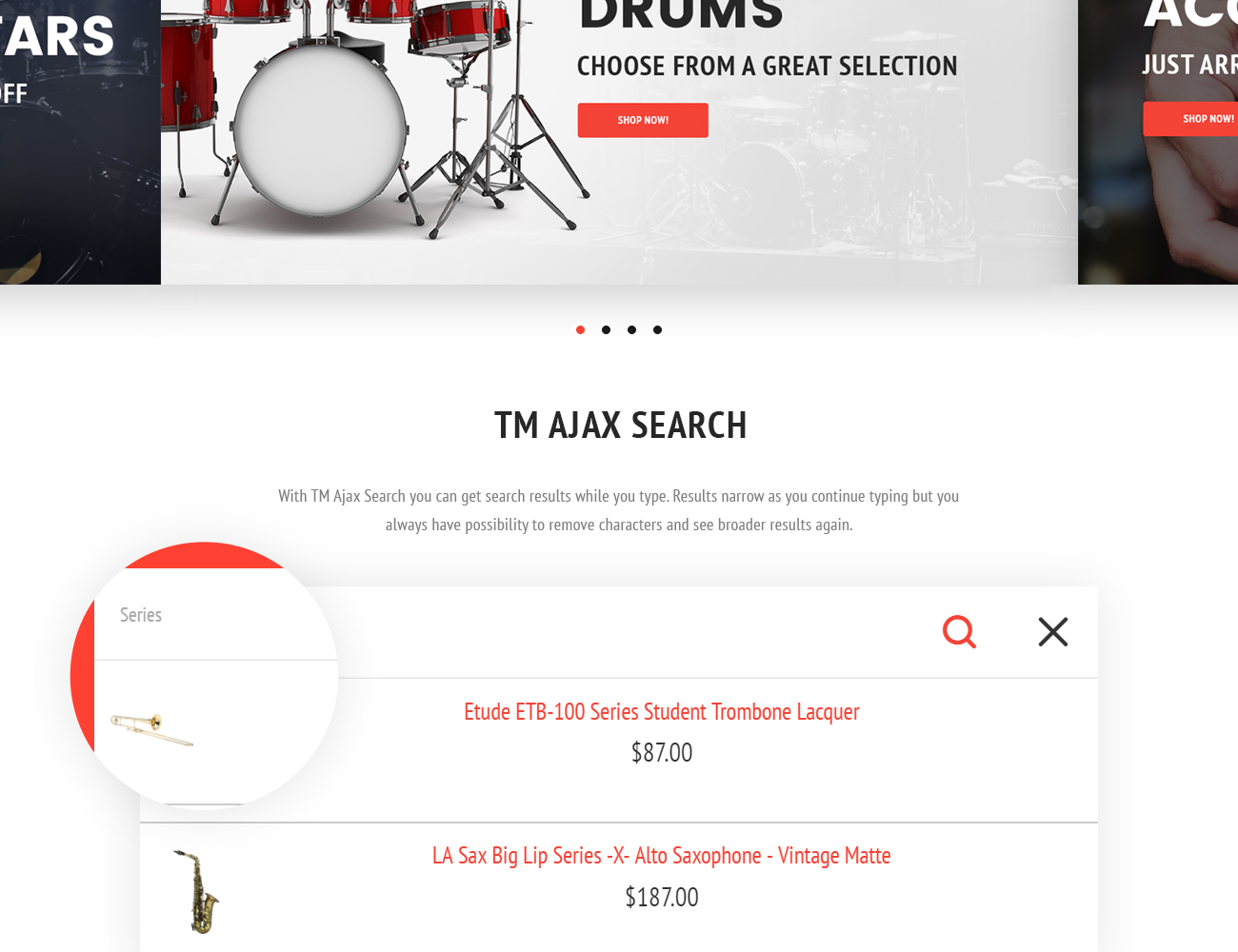 музыкальный магазин magento theme
