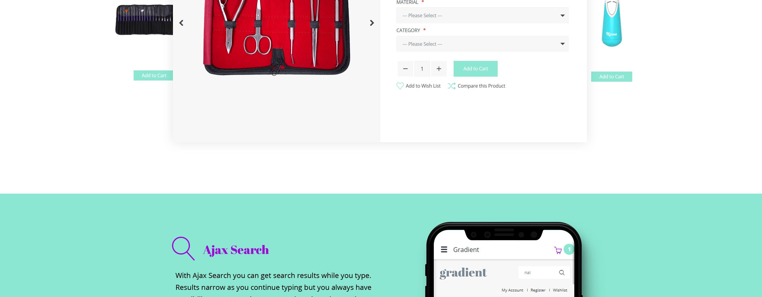 отзывчивый шаблон opencart для магазина косметики