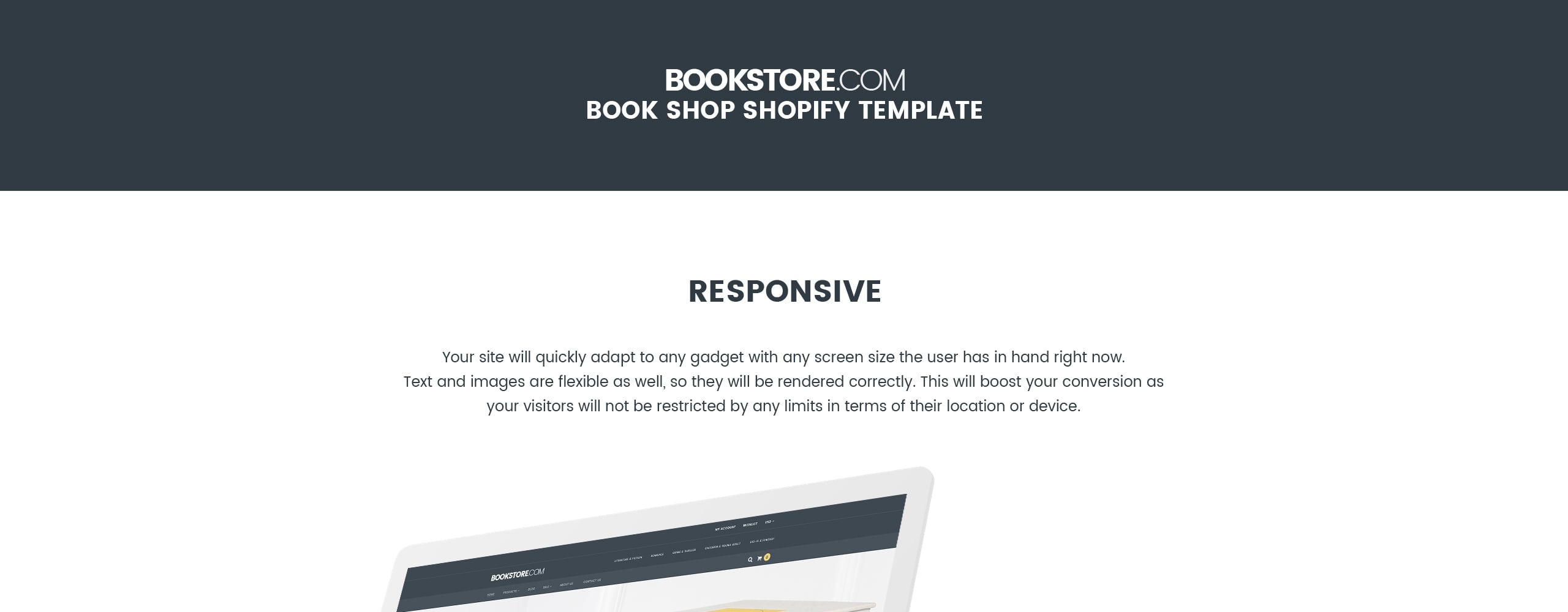 книги отзывчивая тема shopify