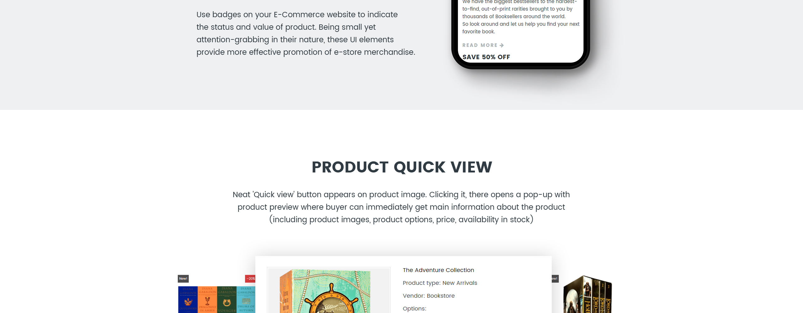 книги отзывчивая тема shopify