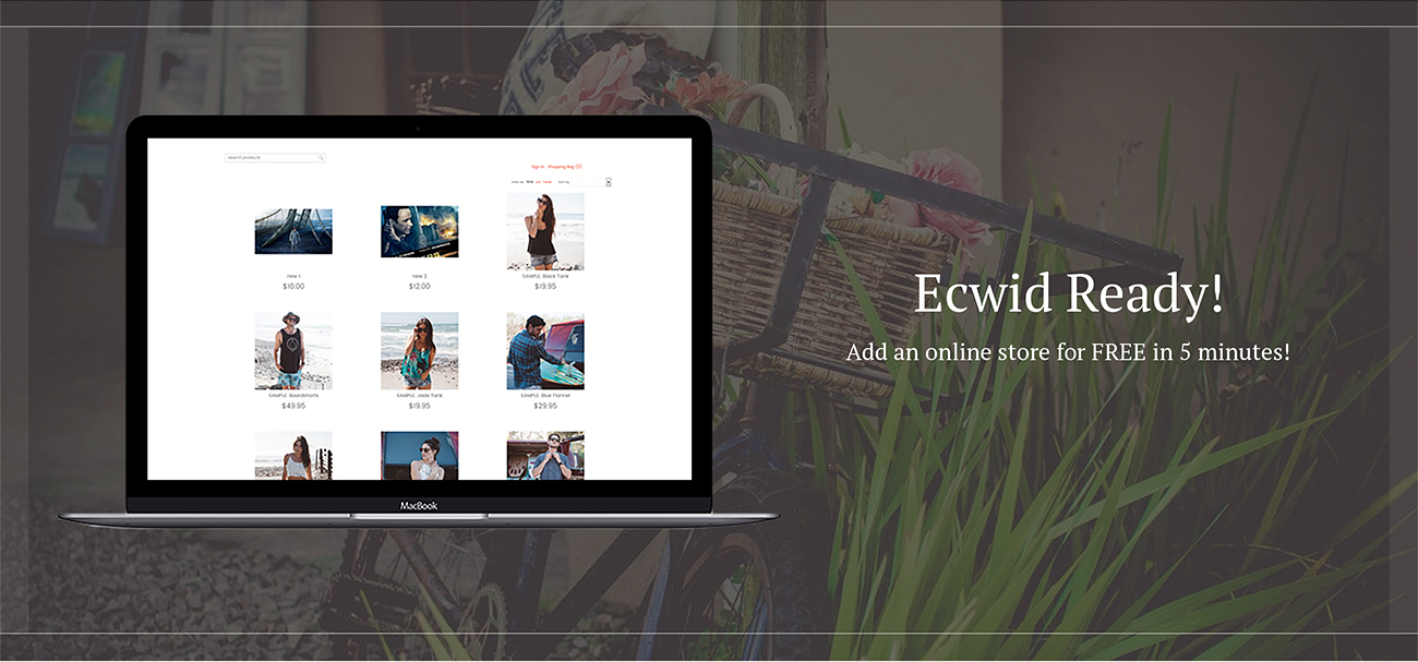 vintage &amp; retro blog wordpress тема
