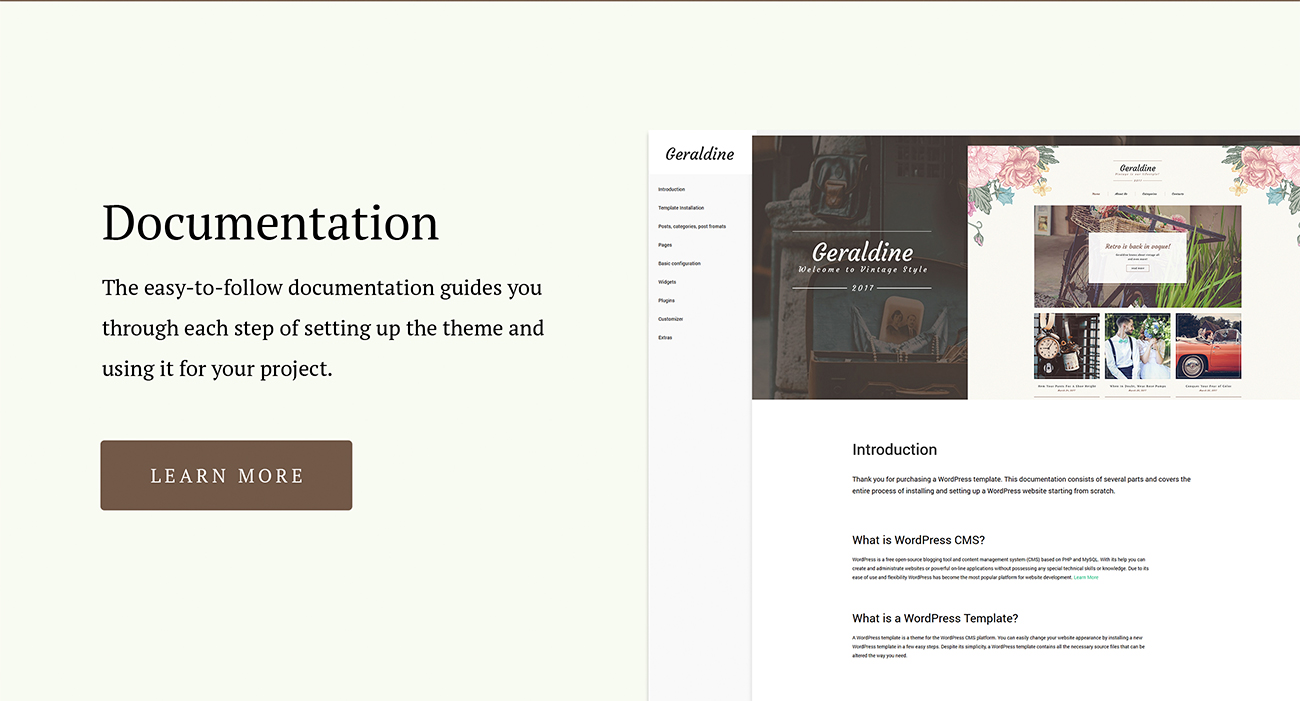 vintage &amp; retro blog wordpress тема