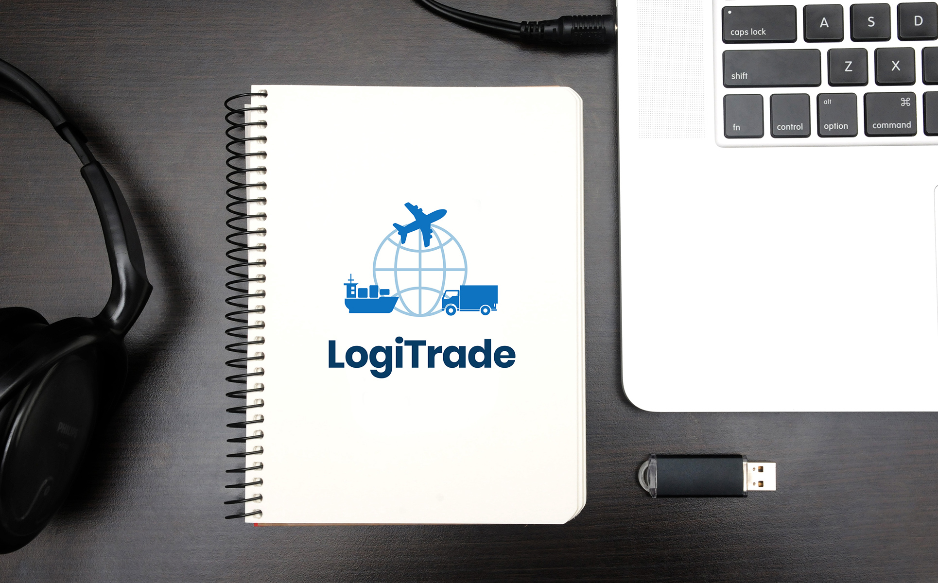 Download LogiTrade - шаблон логотипа транспортной и логистической компании / Graphics Logo Template - Шаблон логотипа на тему графика 