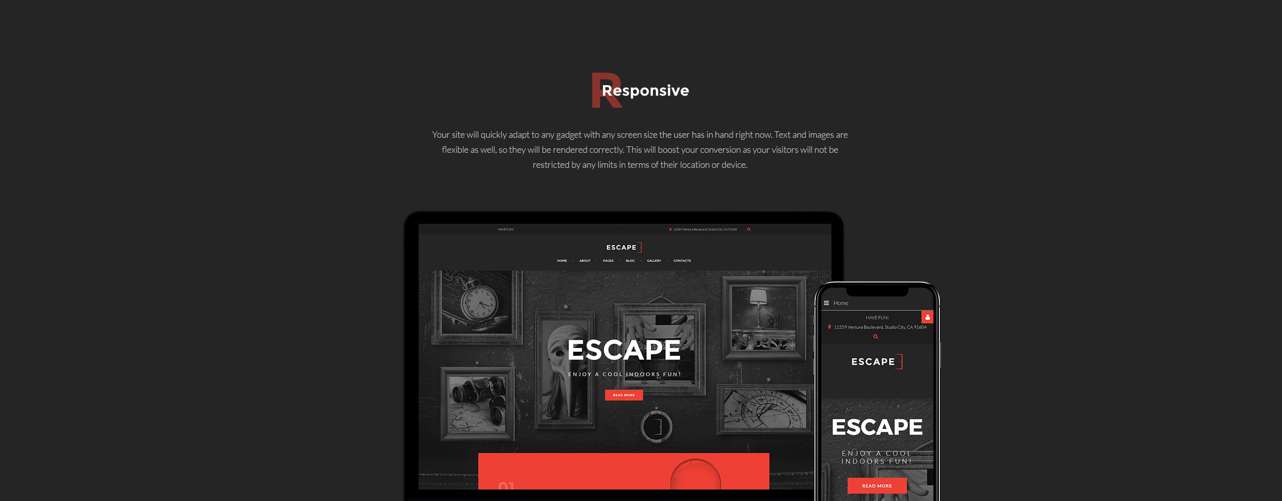 шаблон escape room joomla