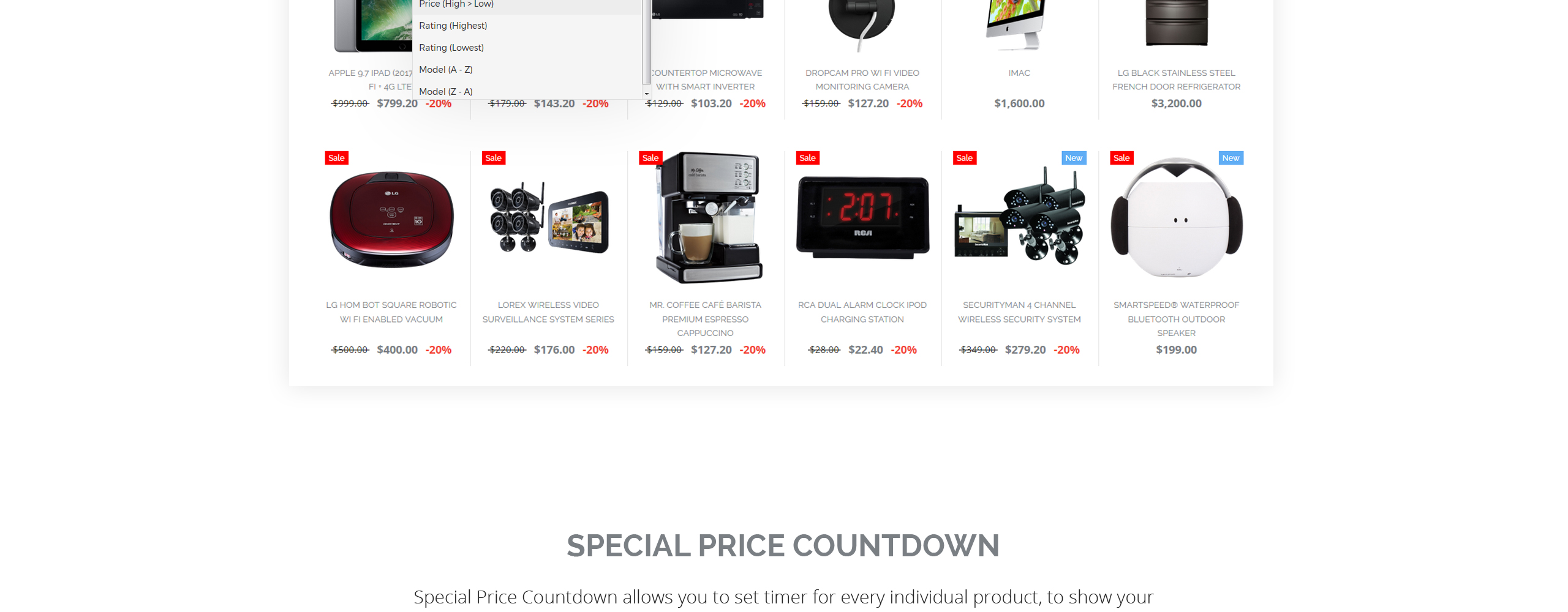 электроника отзывчивый шаблон opencart