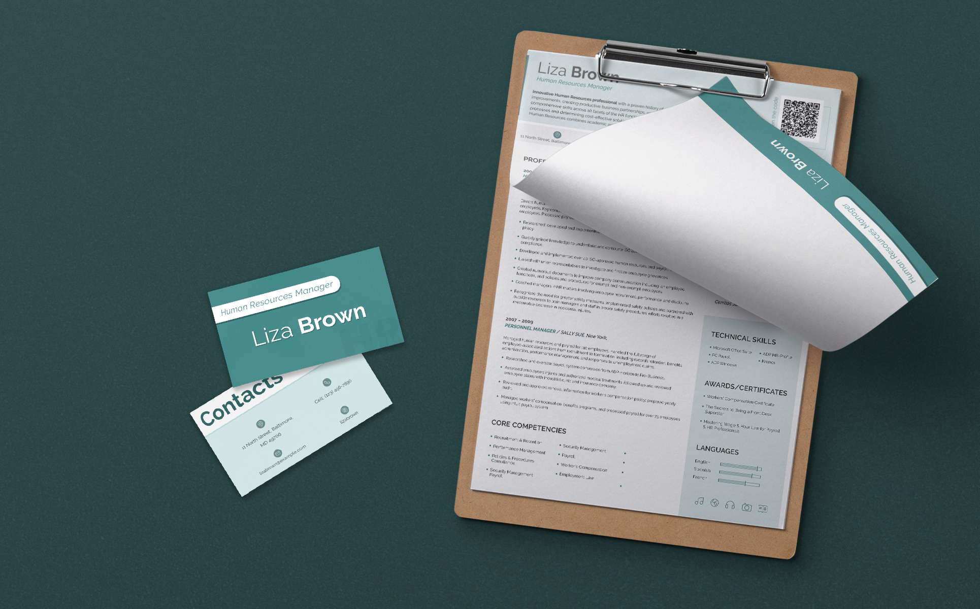 Download Резюме "Пример резюме менеджера по персоналу" / Liza Brown - Human Resources Manager Resume Template - Резюме на тему графика 