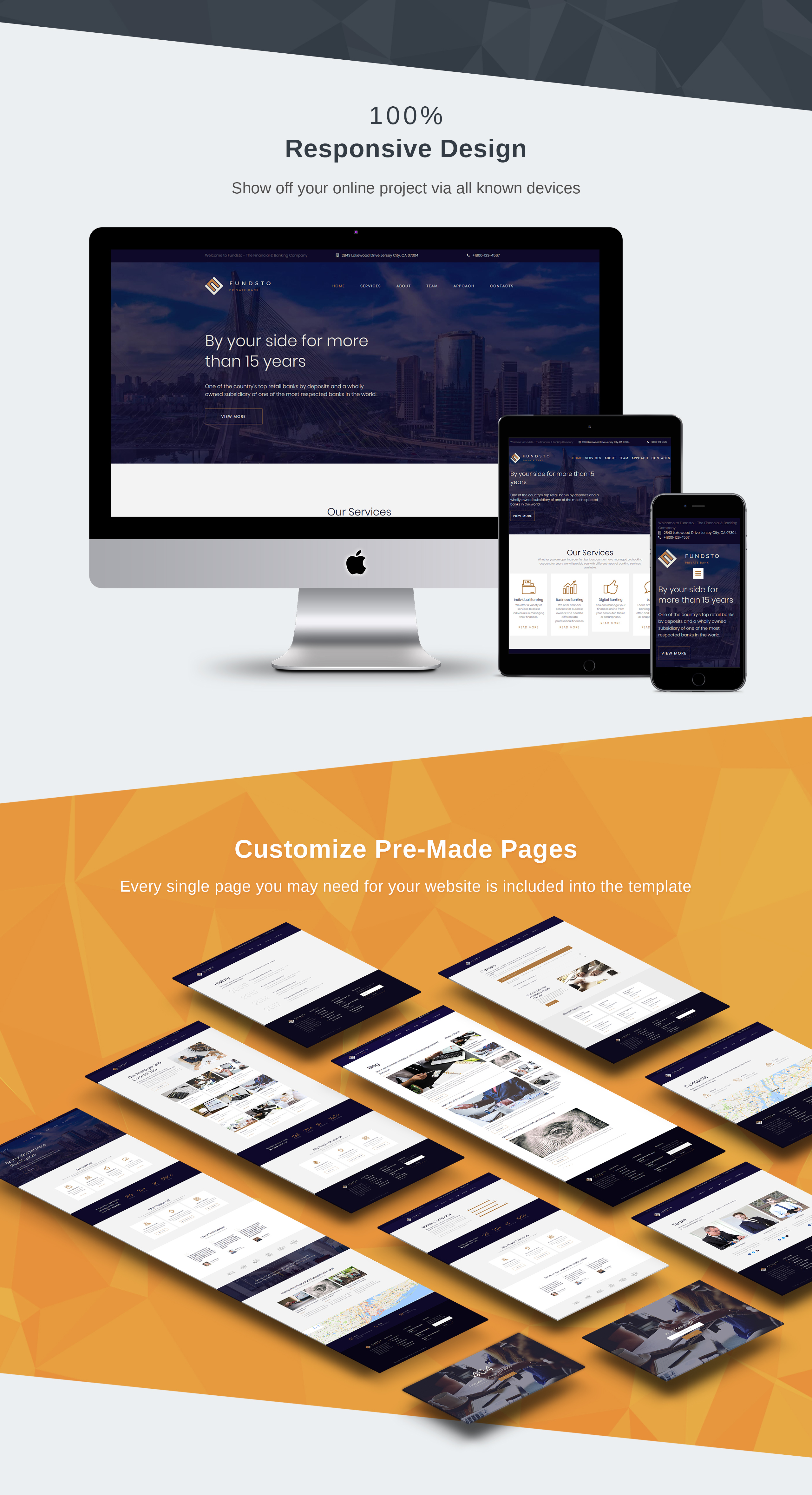 шаблон fundsto premium moto cms 3