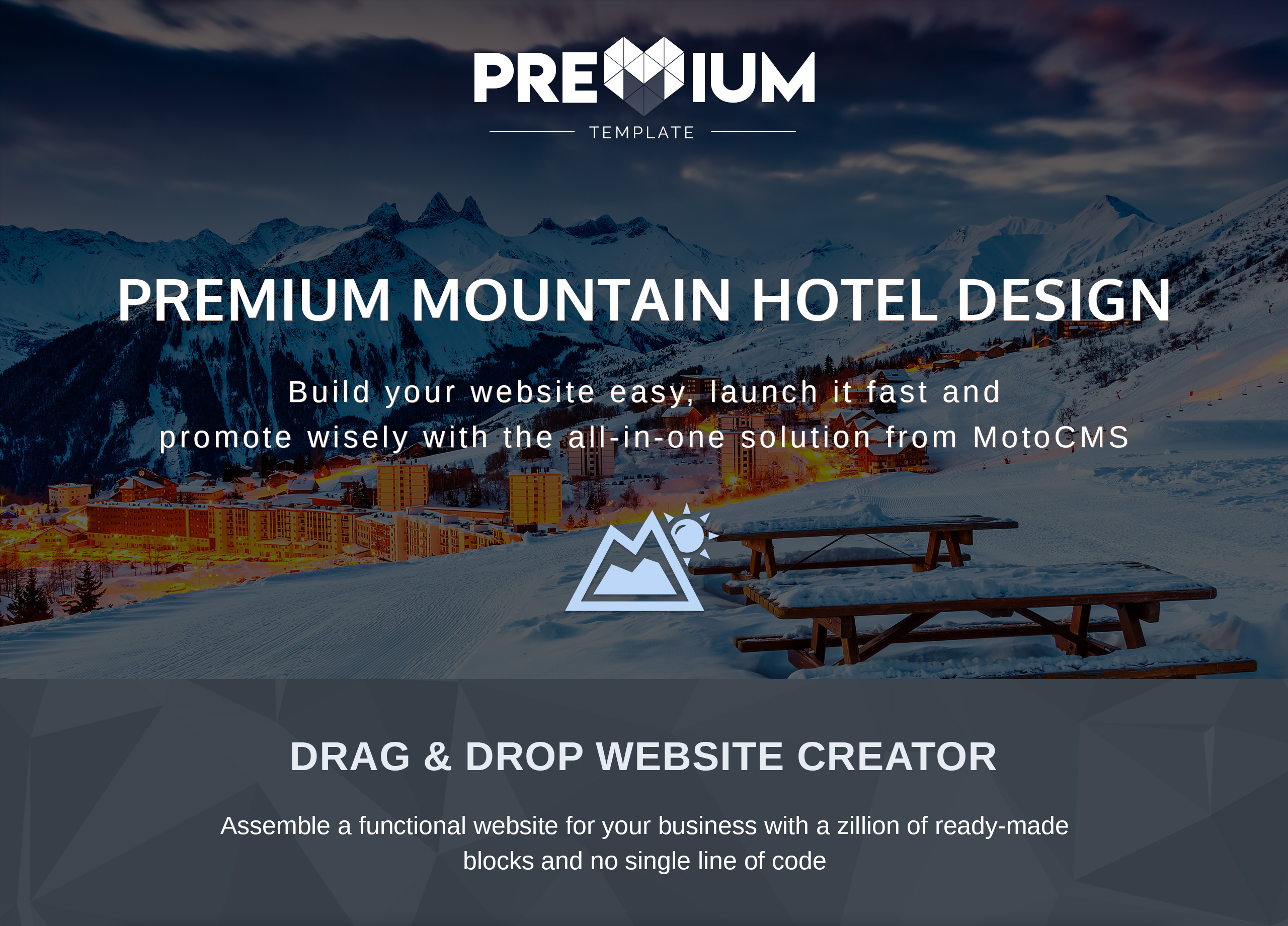 шаблон mountain hotel premium moto cms 3