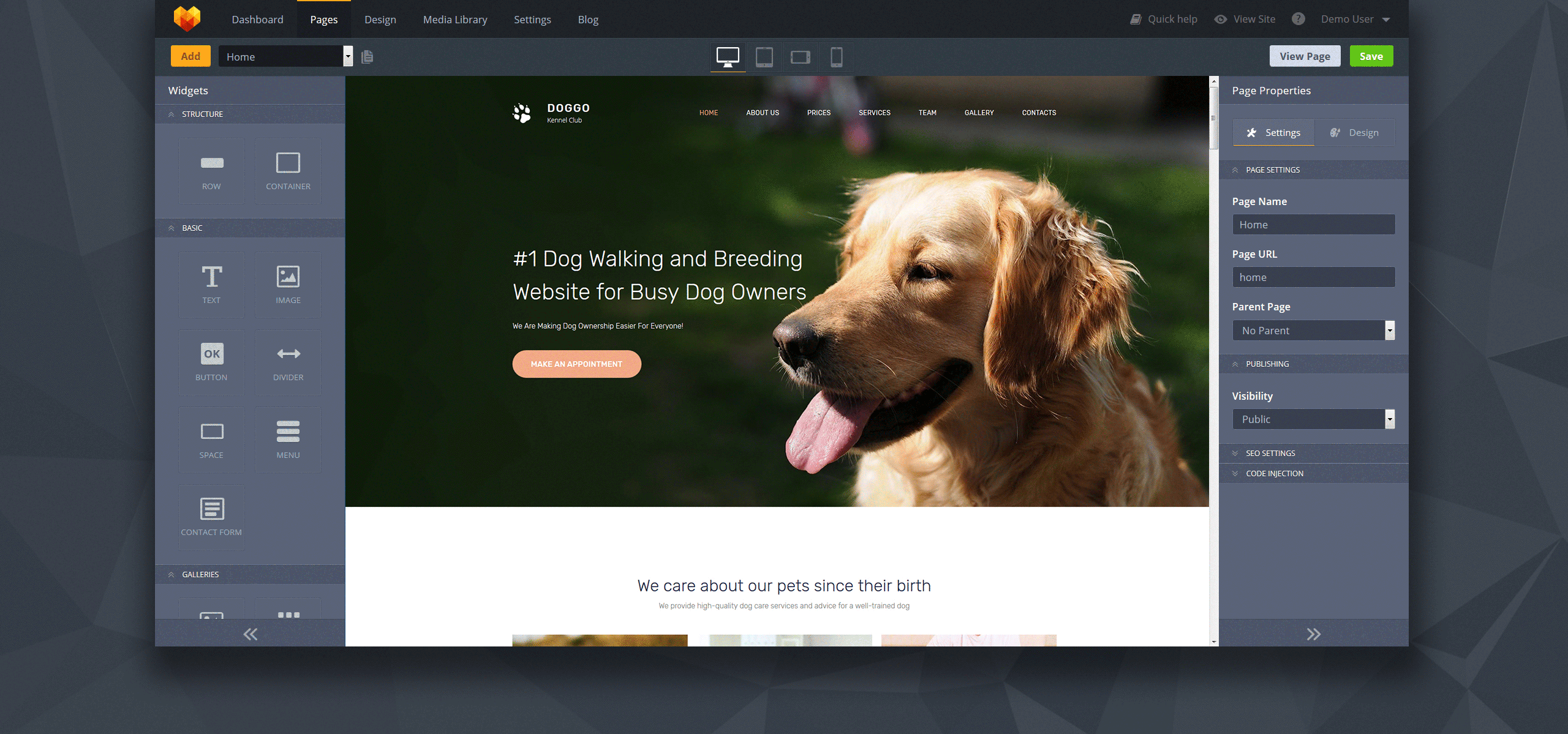 kennel club premium moto cms 3 шаблон