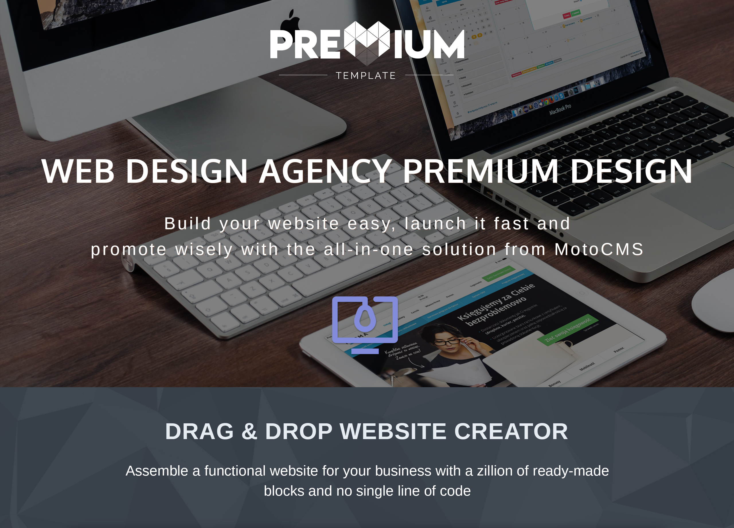 web design agency premium moto cms 3 шаблон