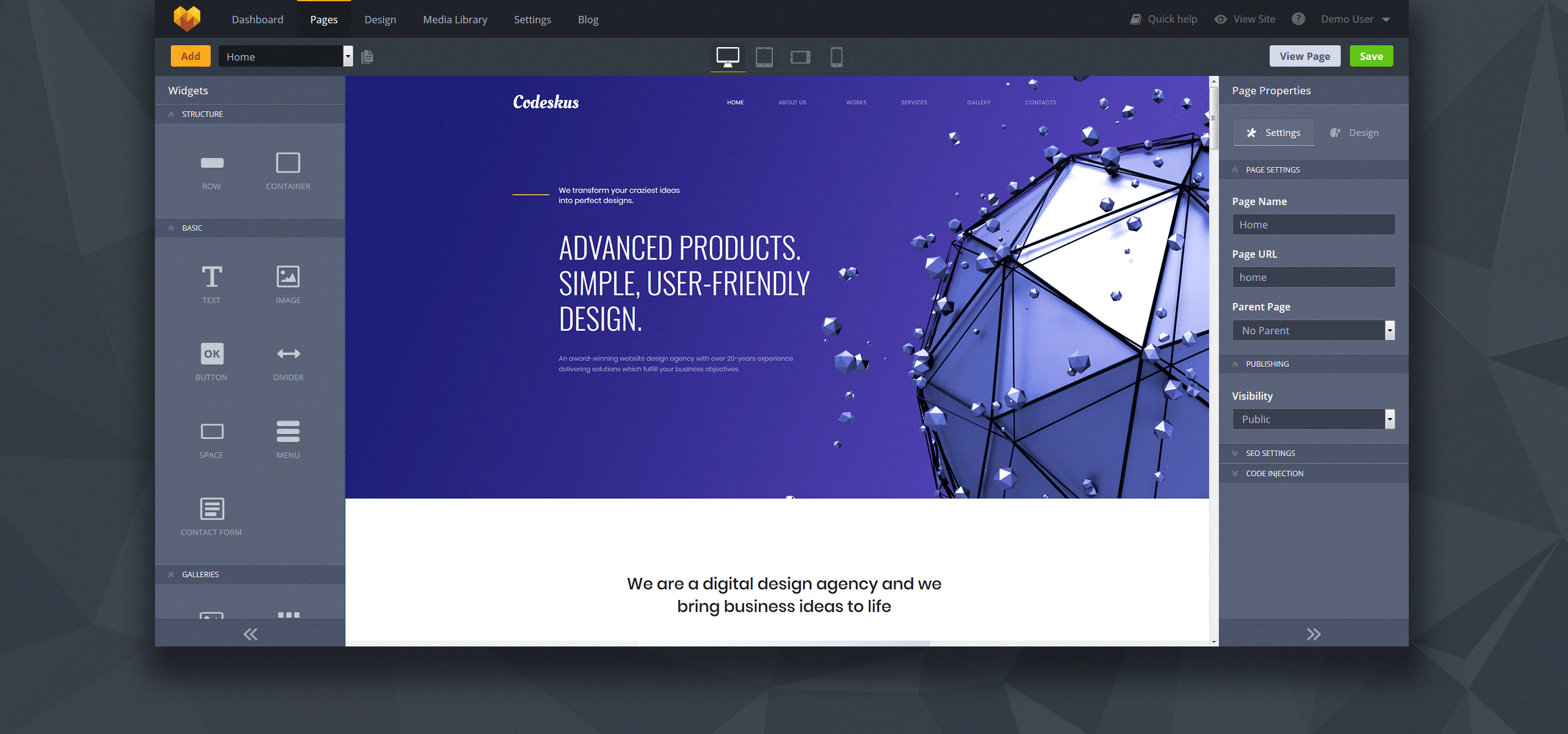 web design agency premium moto cms 3 шаблон