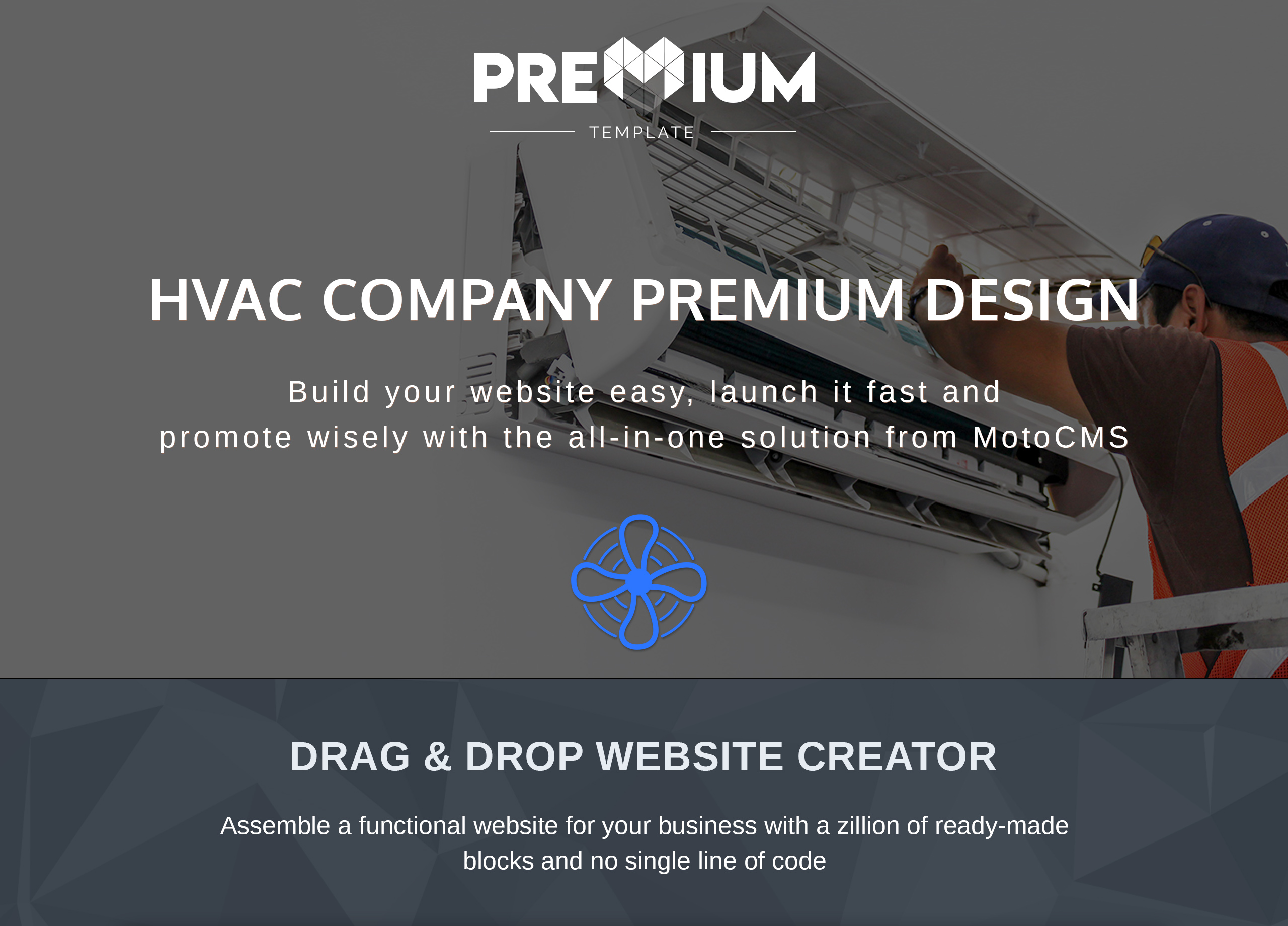 шаблон hvac premium moto cms 3