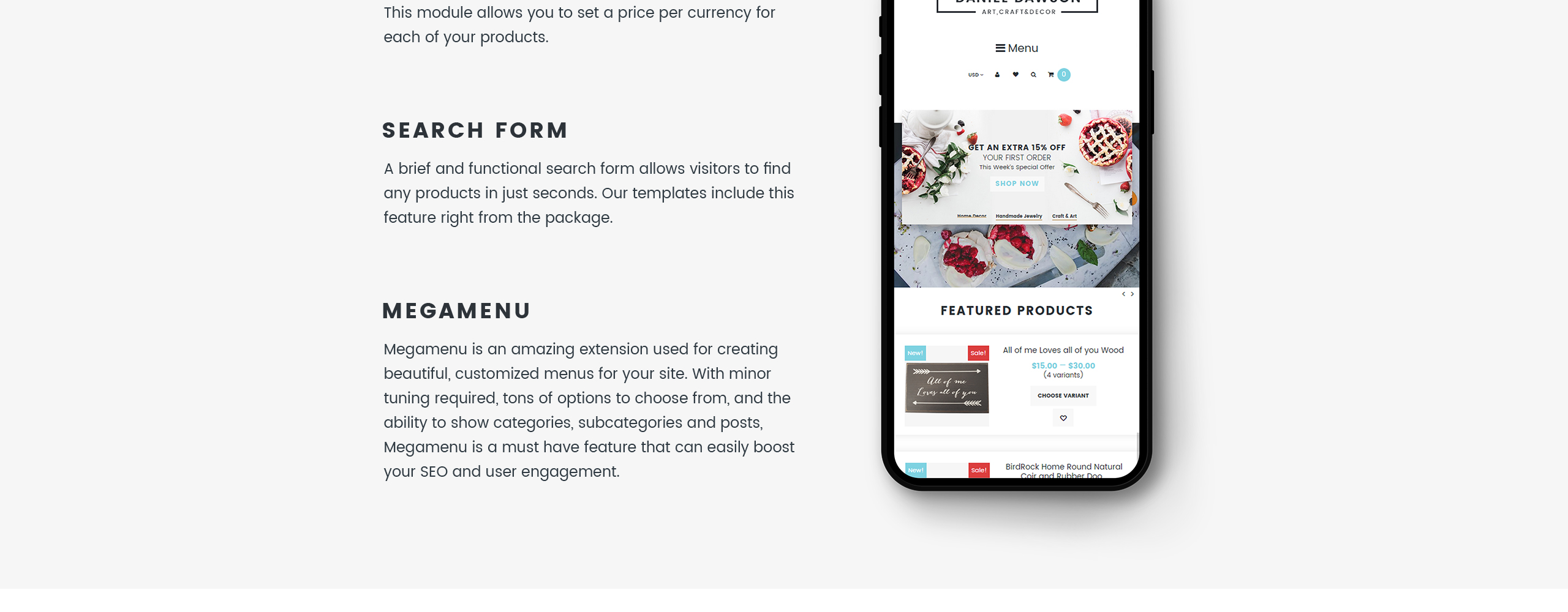 home decor отзывчивая тема shopify