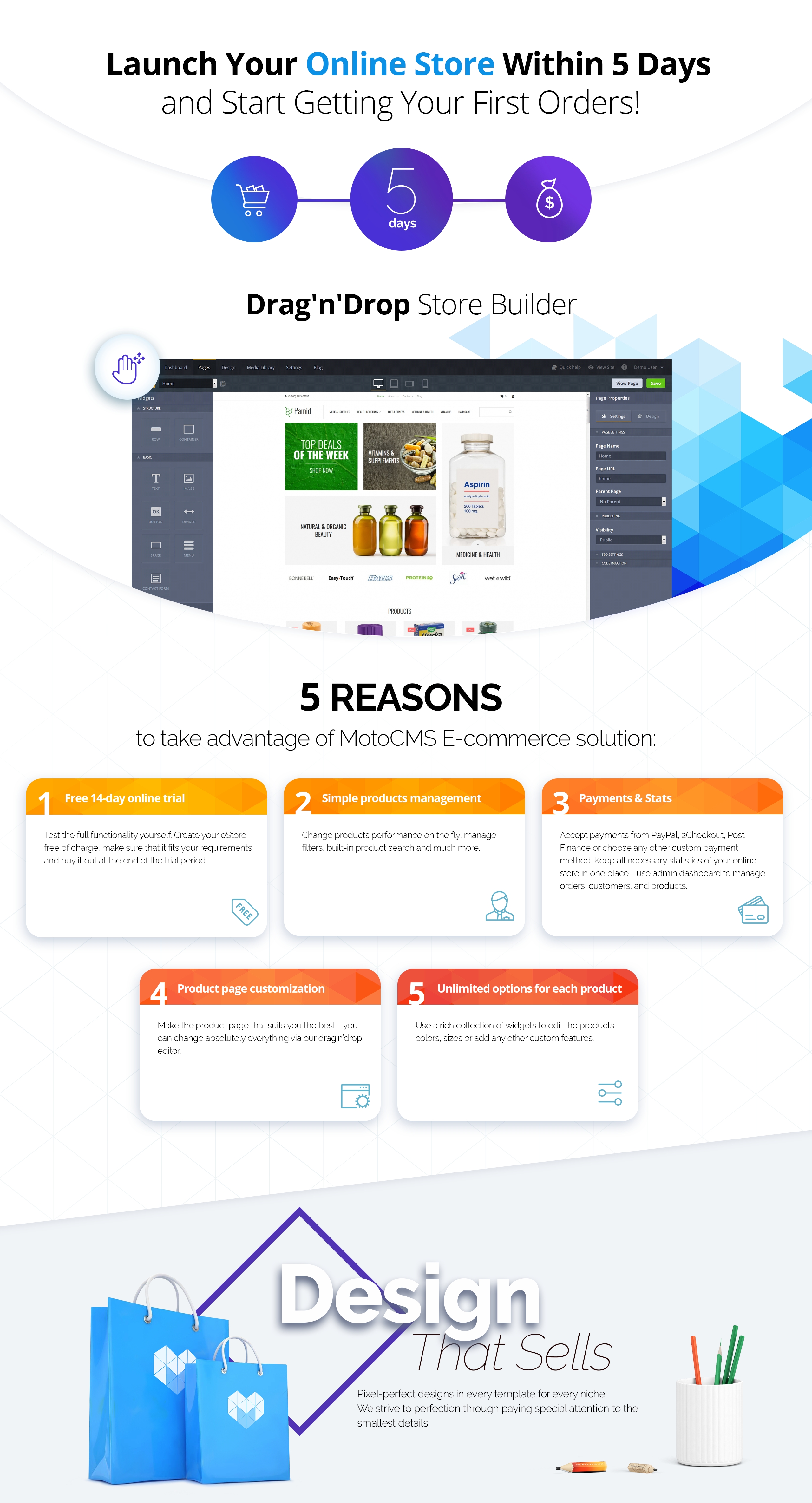 онлайн аптека motocms шаблон электронной коммерции
