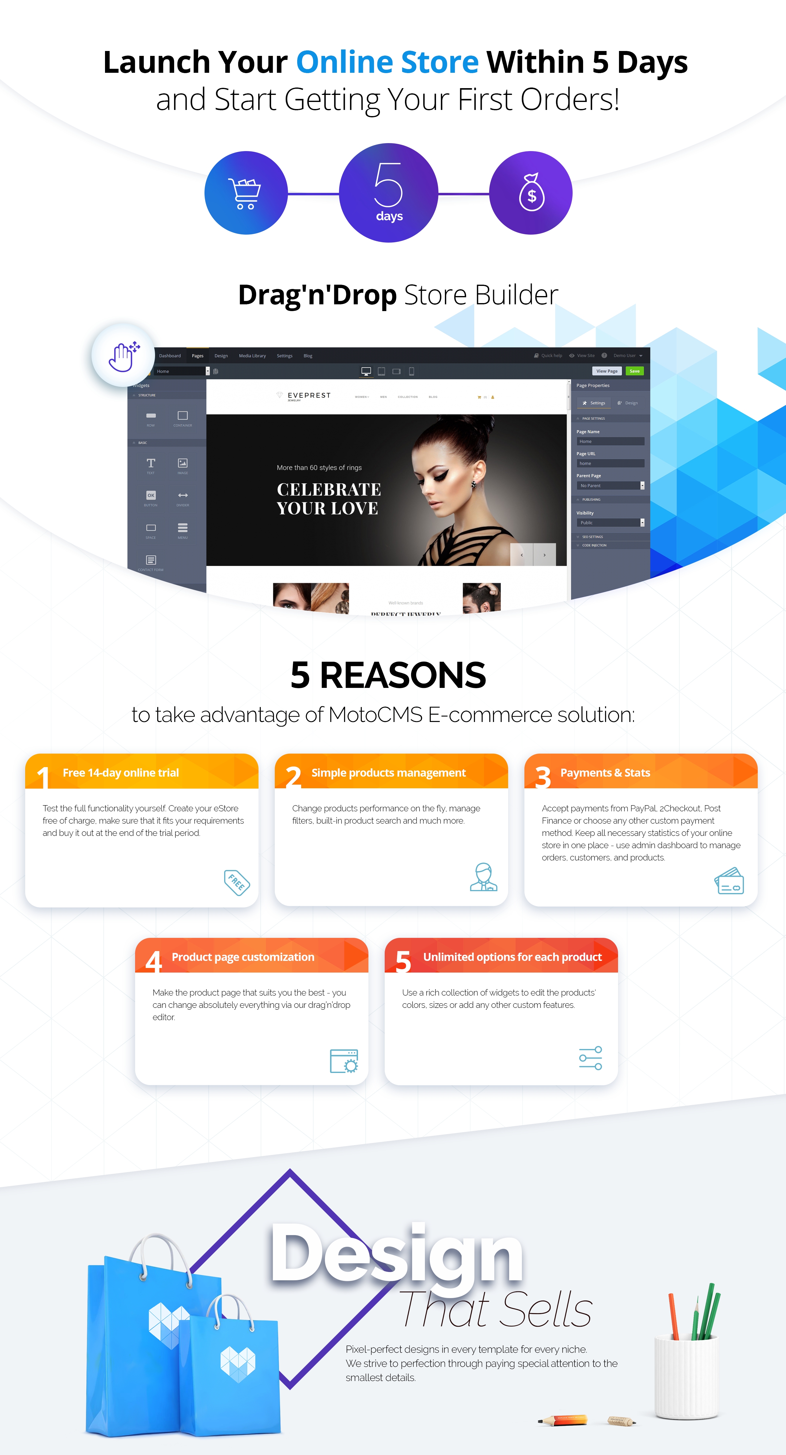 шаблон электронной коммерции jewelry motocms