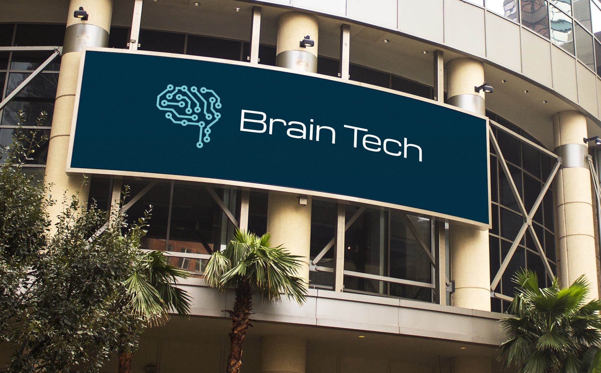 Download Шаблон логотипа "Brain Tech Logo Template" / Brain Tech Logo Template - Шаблон логотипа на тему графика 