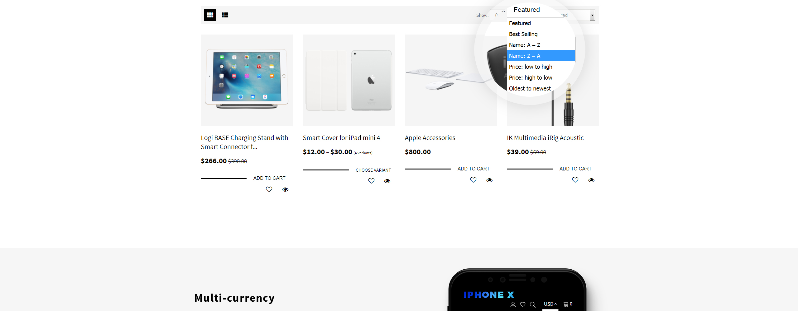 тема apple store shopify