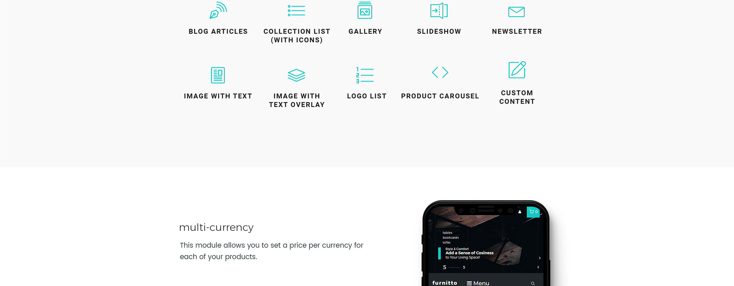 тема мебельного магазина shopify