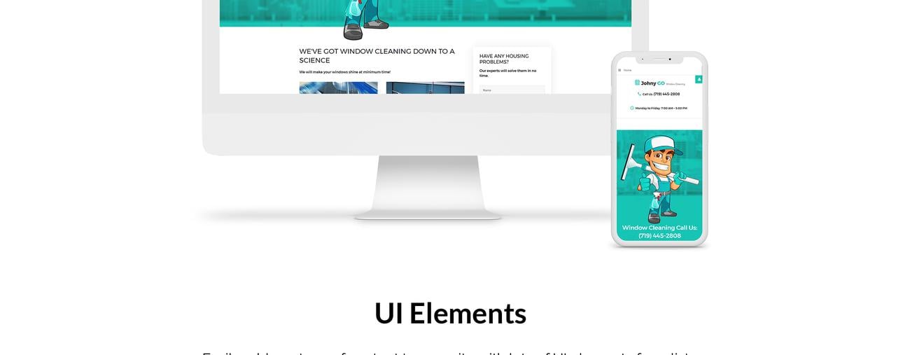 услуги по мойке окон шаблон joomla