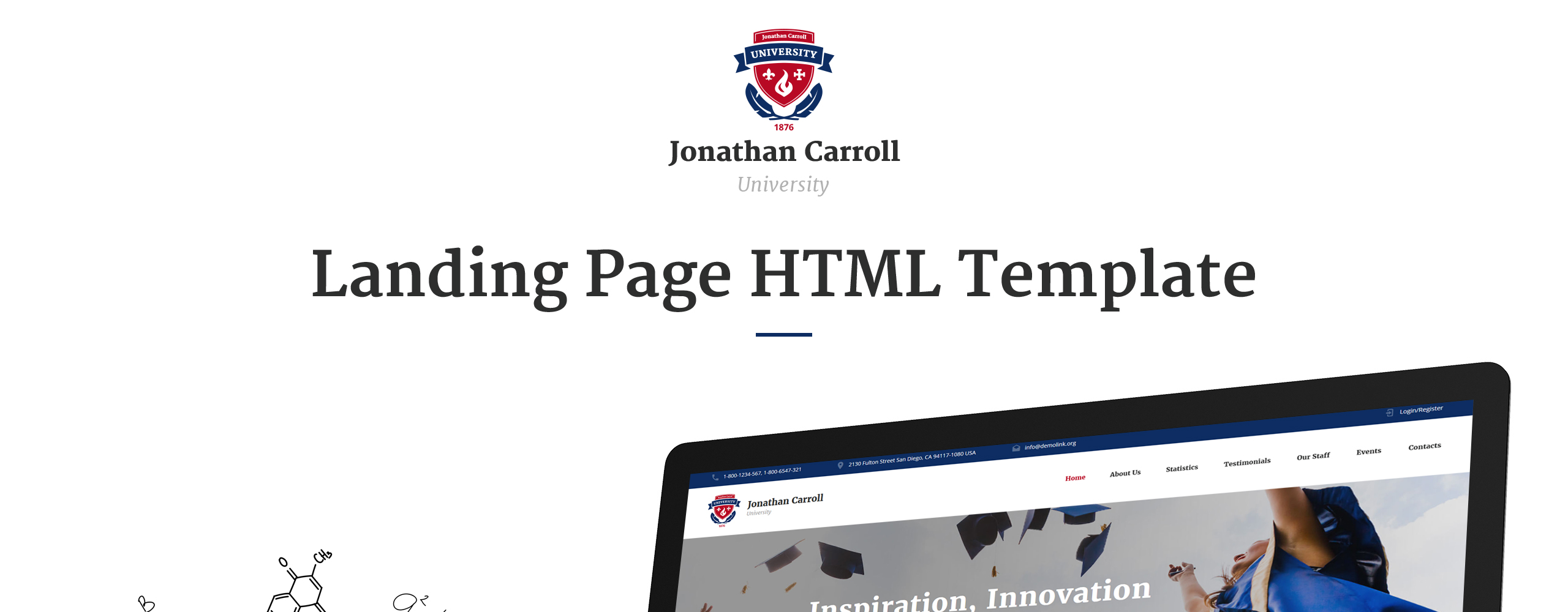 шаблон целевой страницы html университета