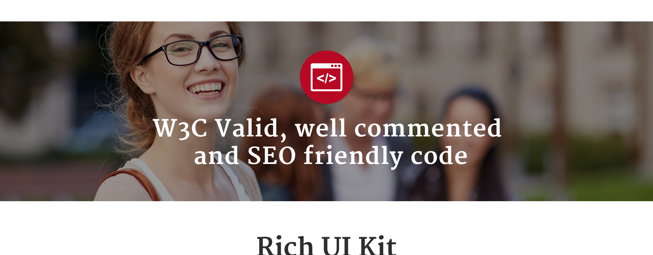 шаблон целевой страницы html университета