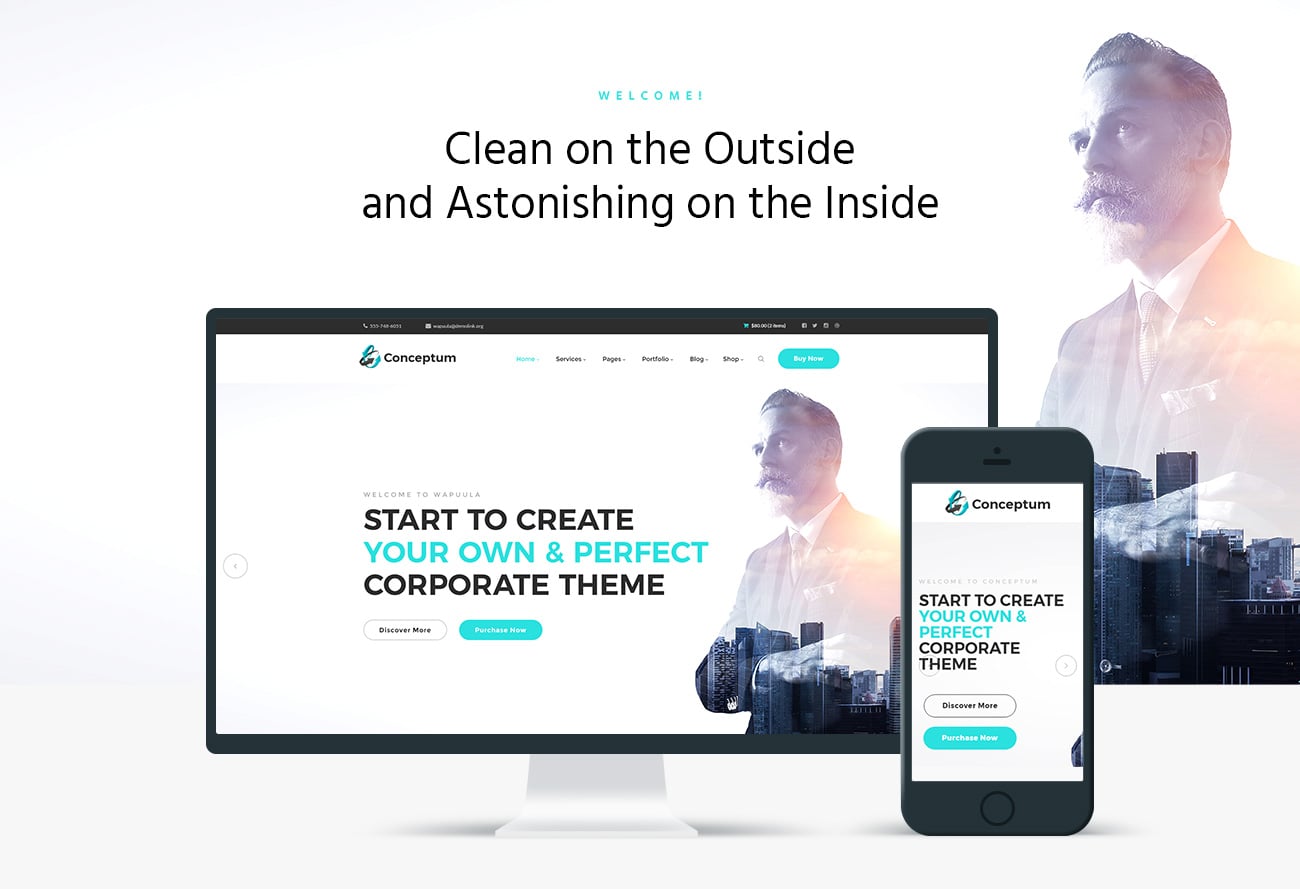 корпоративная адаптивная тема wordpress
