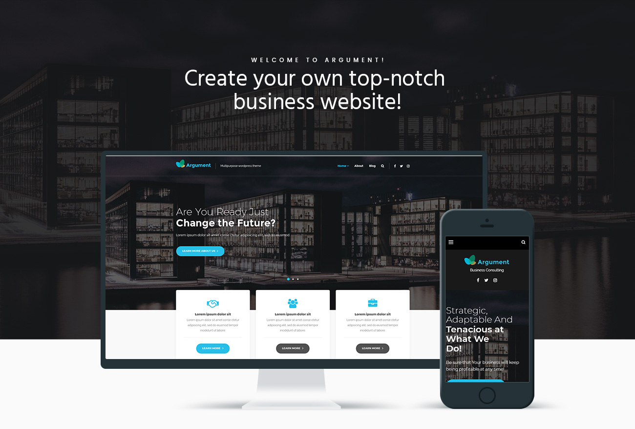 аргумент бизнес консалтинг wordpress тема