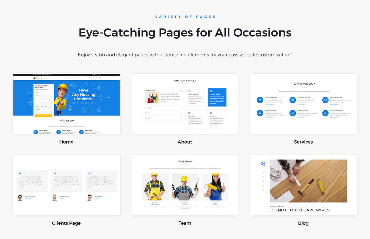 handyman services отзывчивая тема wordpress