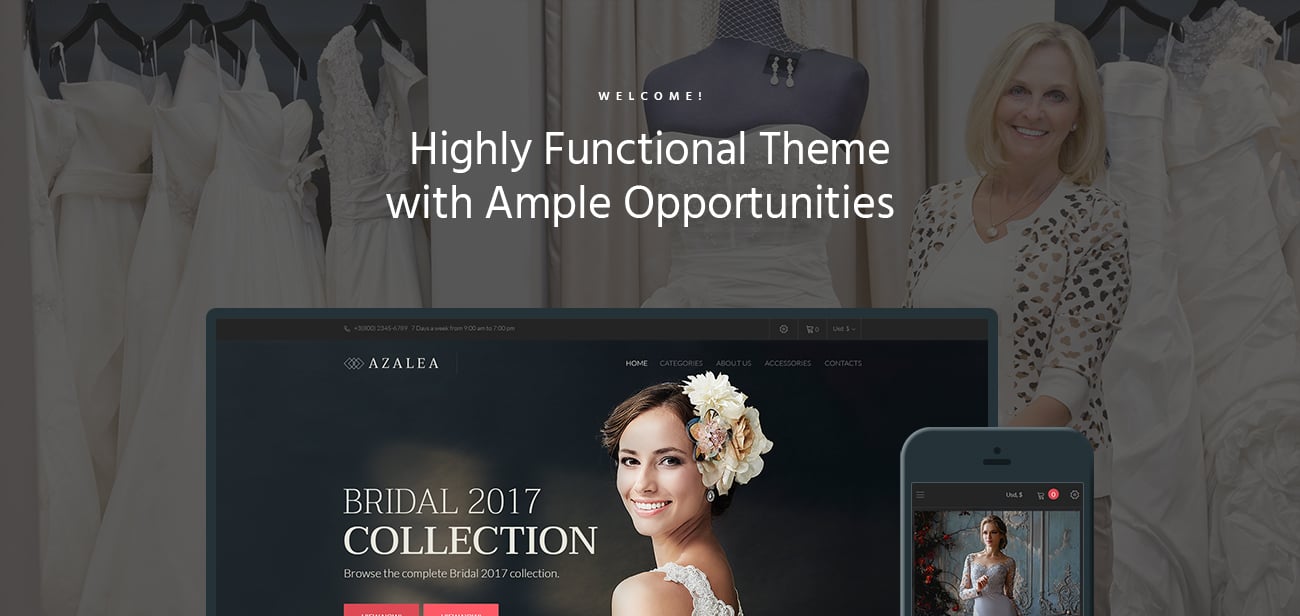 свадебный магазин woocommerce тема