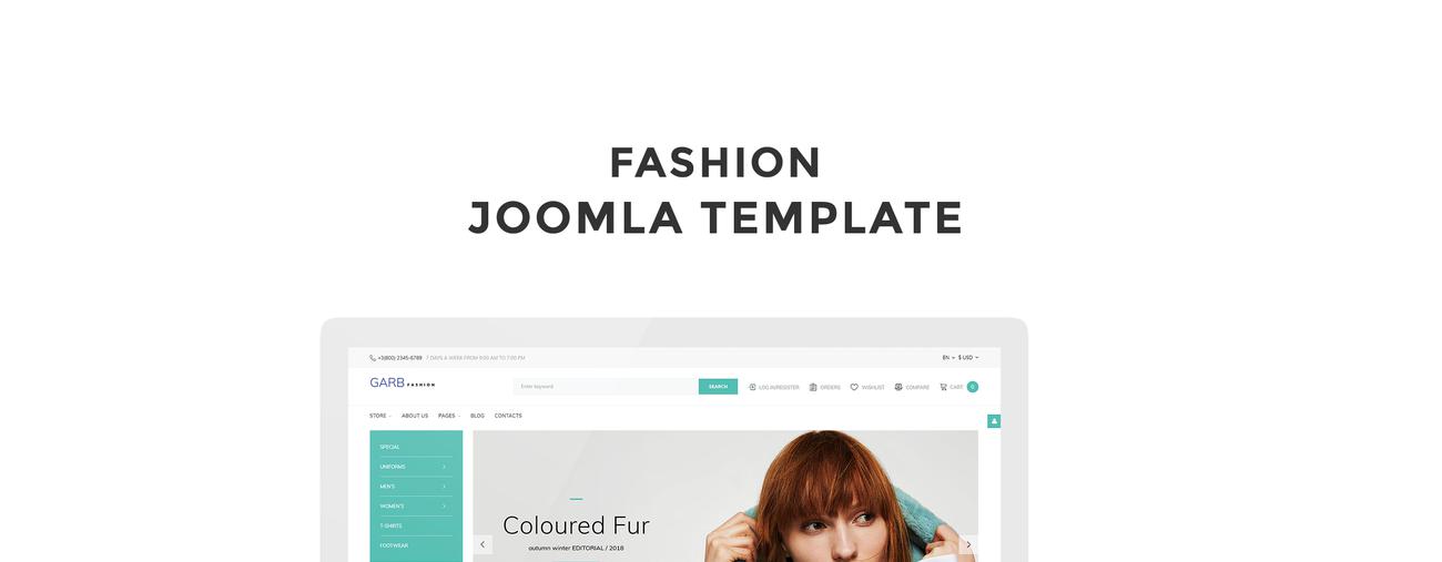 модный магазин joomla шаблон