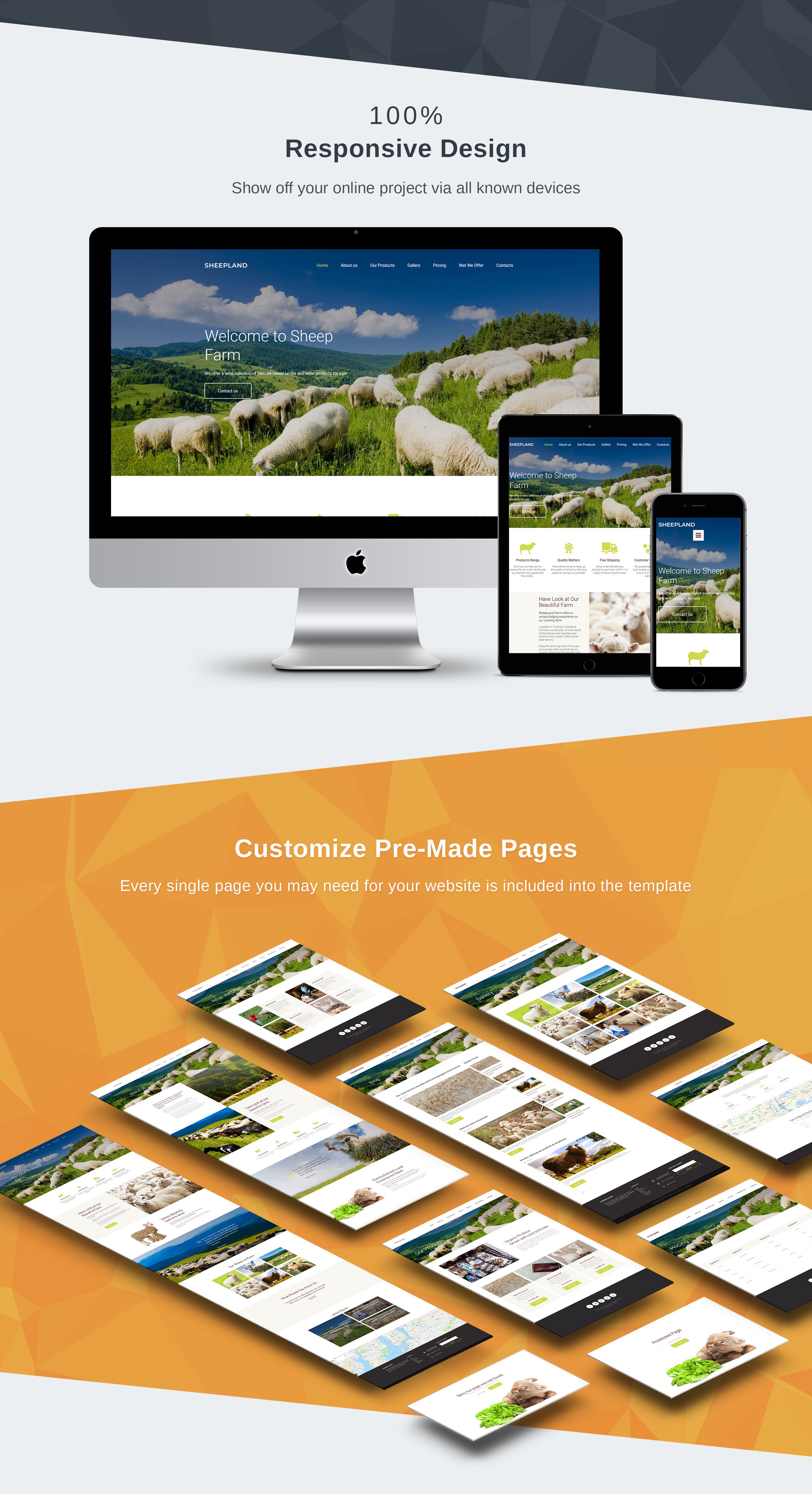 sheepland premium moto cms 3 шаблон