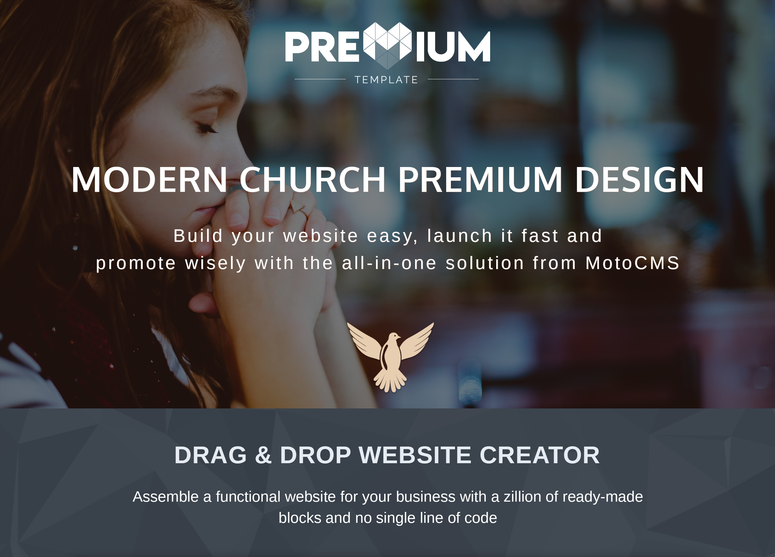 шаблон modern church premium moto cms 3