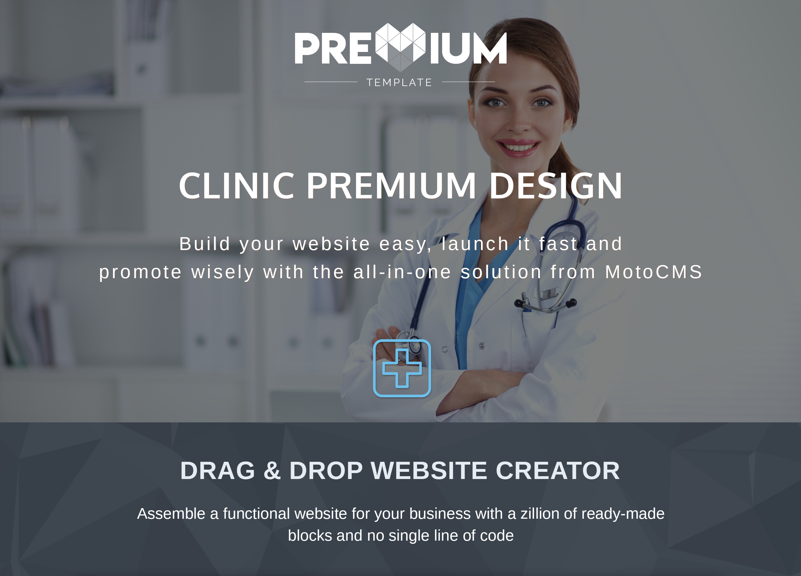 шаблон medical premium moto cms 3