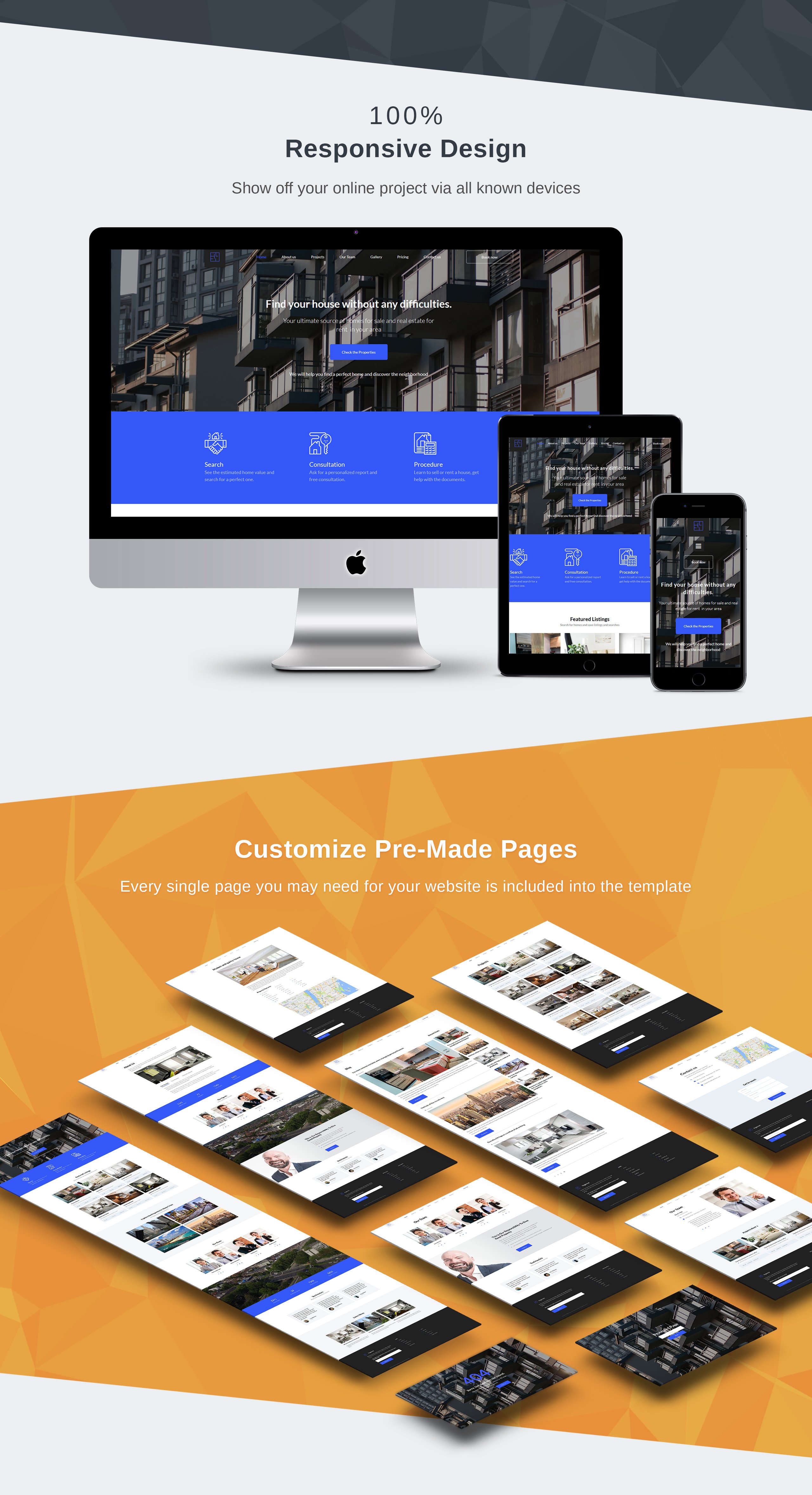 шаблон real estate moto cms 3