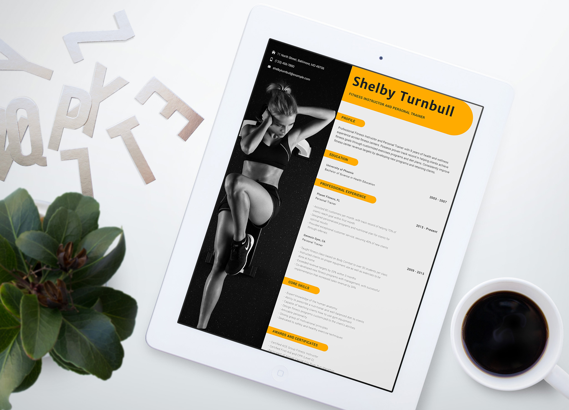 Download Резюме "Shelby Turnbull - Personal Trainer Resume Template" / Shelby Turnbull - Personal Trainer Resume Template - Резюме на тему графика women fitness fithess gym yoga crossfit workout exercise center centers abc gyms exercises health weightlifting aerobic aerobics trainer trainer training cardio club muscle muscles weight los