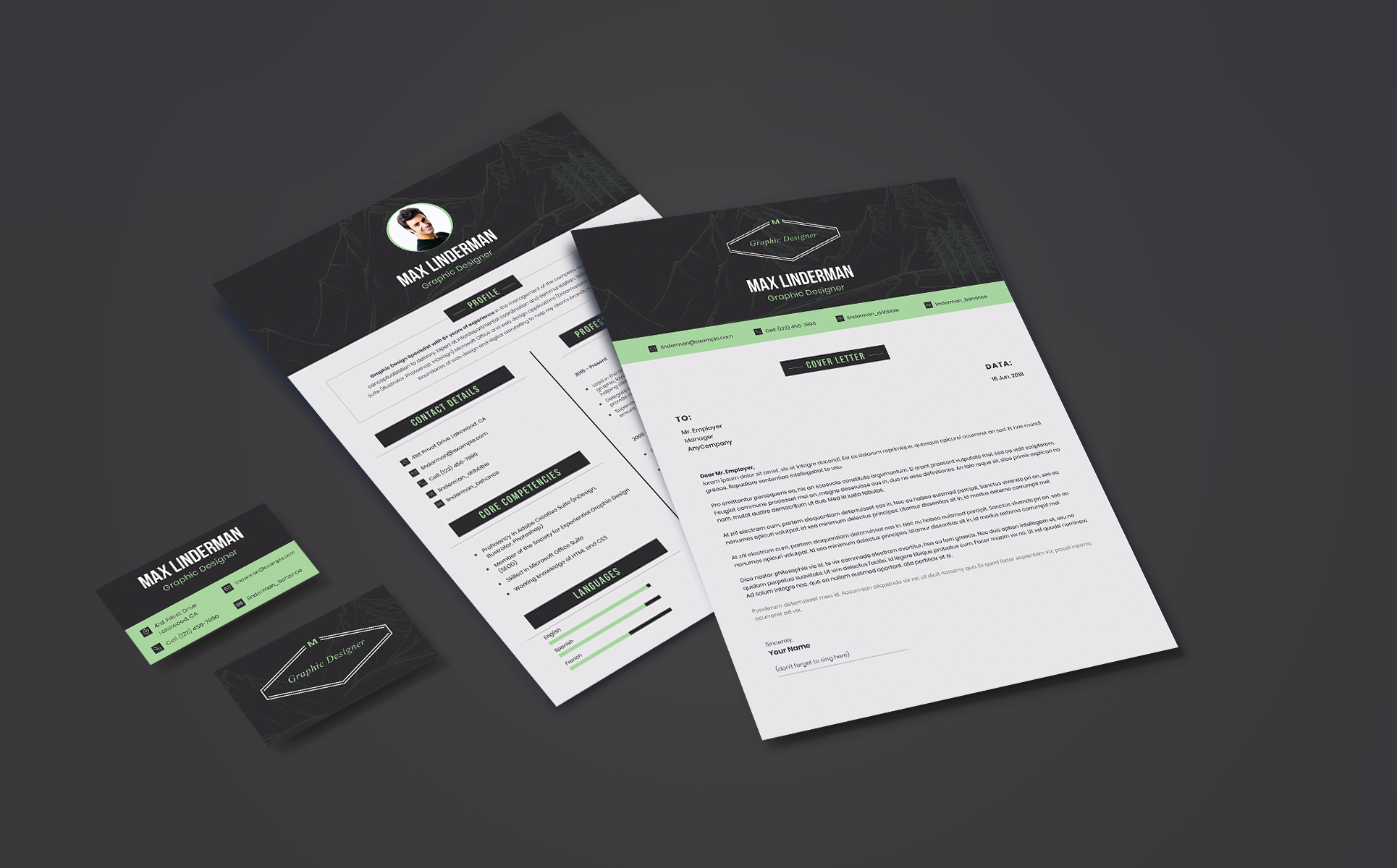 Download Резюме "Max Linderman - Graphic Designer Resume Template" / Max Linderman - Graphic Designer Resume Template - Резюме на тему графика web graphic design designer online creative professional webdesign developer website online freelance freelancer freelancing designing art artist visual computer portfolio graphics hire photo