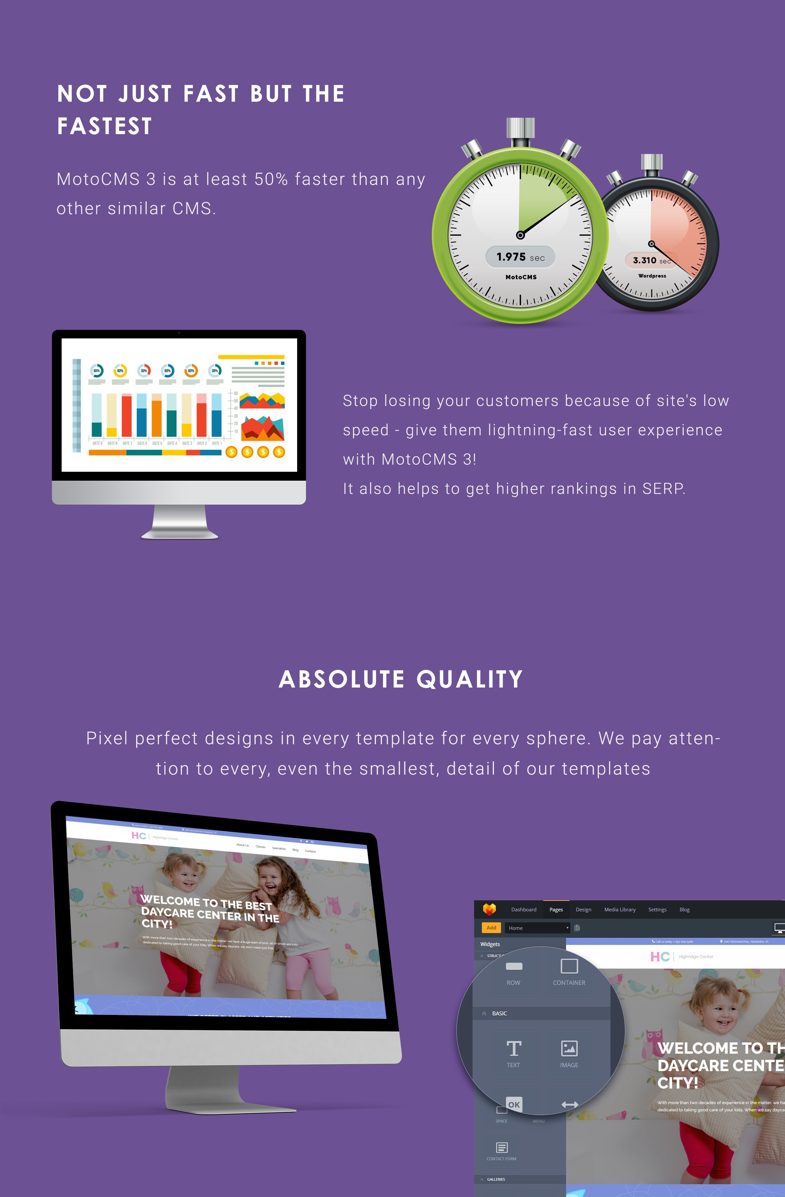 шаблон kindergarten &amp; child care moto cms 3