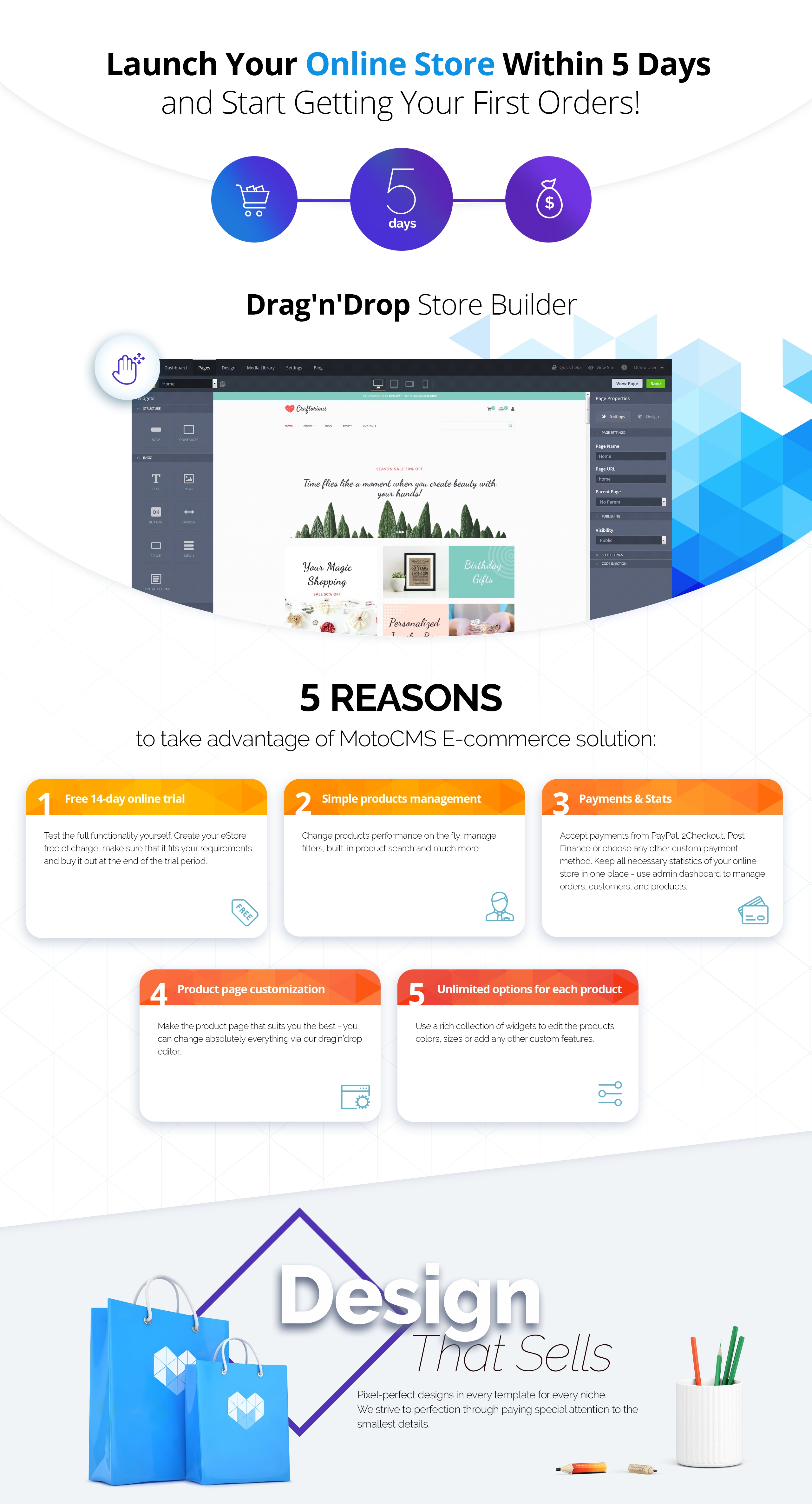 шаблон электронной коммерции motocms handmade gift shop motocms