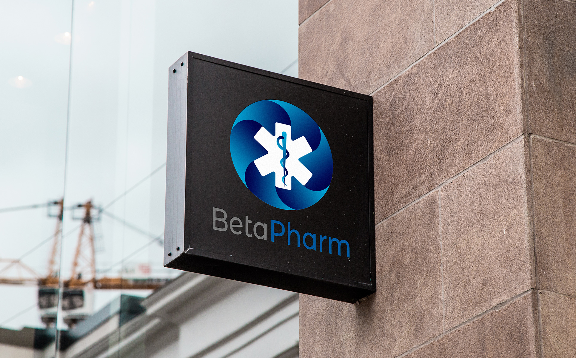 Download Шаблон логотипа "Beta Pharm Medical Logo Template" / Beta Pharm Medical Logo Template - Шаблон логотипа на тему графика clinic physician health care emergency help qualified internal medicine med medcenter appointment healthy drugs drugstore apothecary heal treatment therapist surgery surgeon cardiology cardio